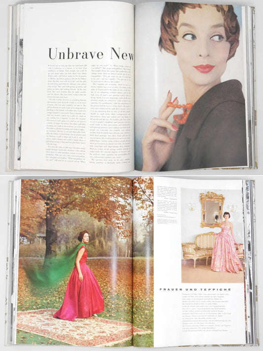 Bound Vintage Fashion Magazine Issues - ELEGANTE WELT, MADAME, CHIC, HARPER'S BAZAAR US 1957 1958