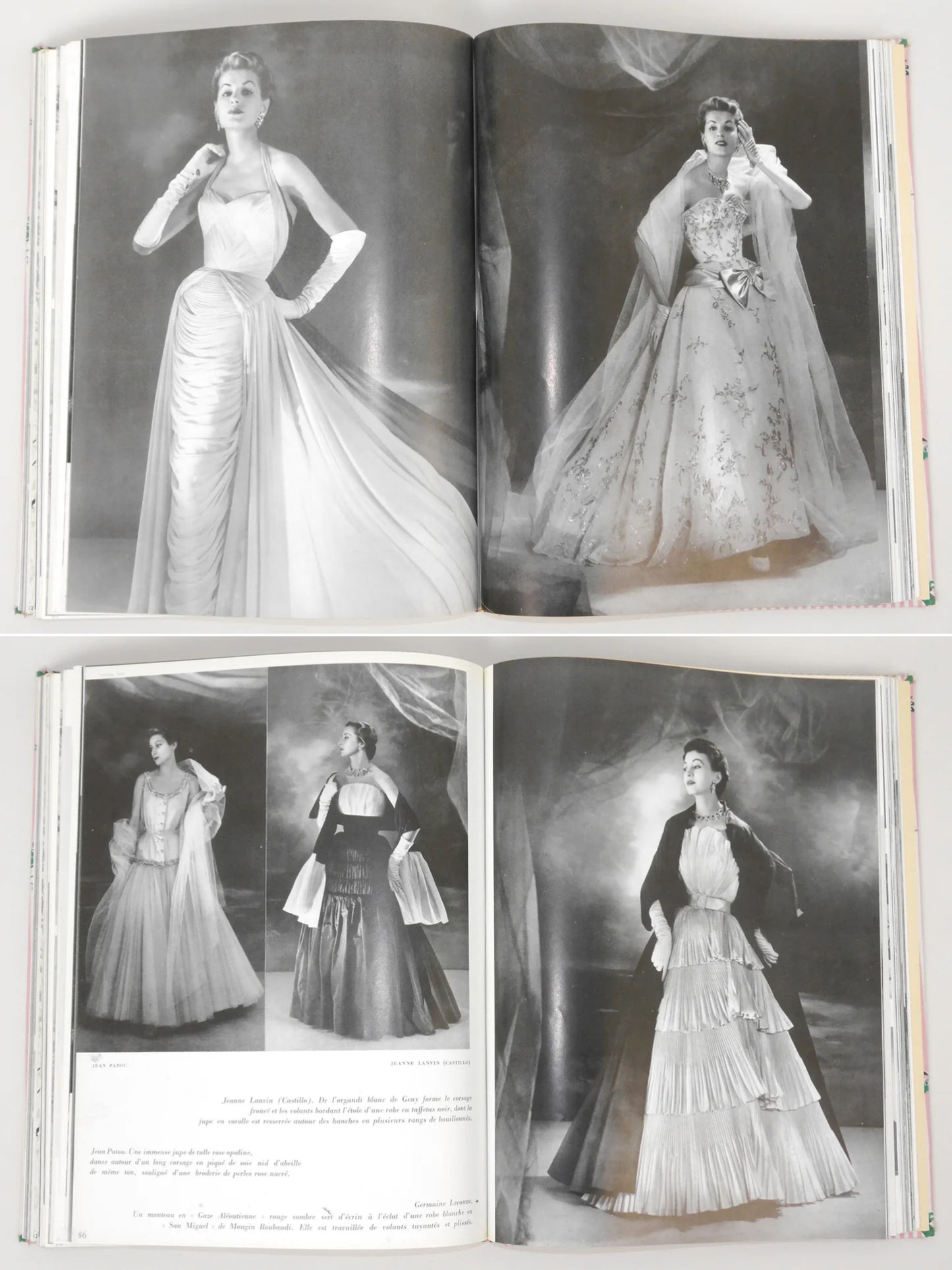 Bound Vintage Fashion Magazine Issues - L'ART ET LA MODE 1952, 1953, 1954