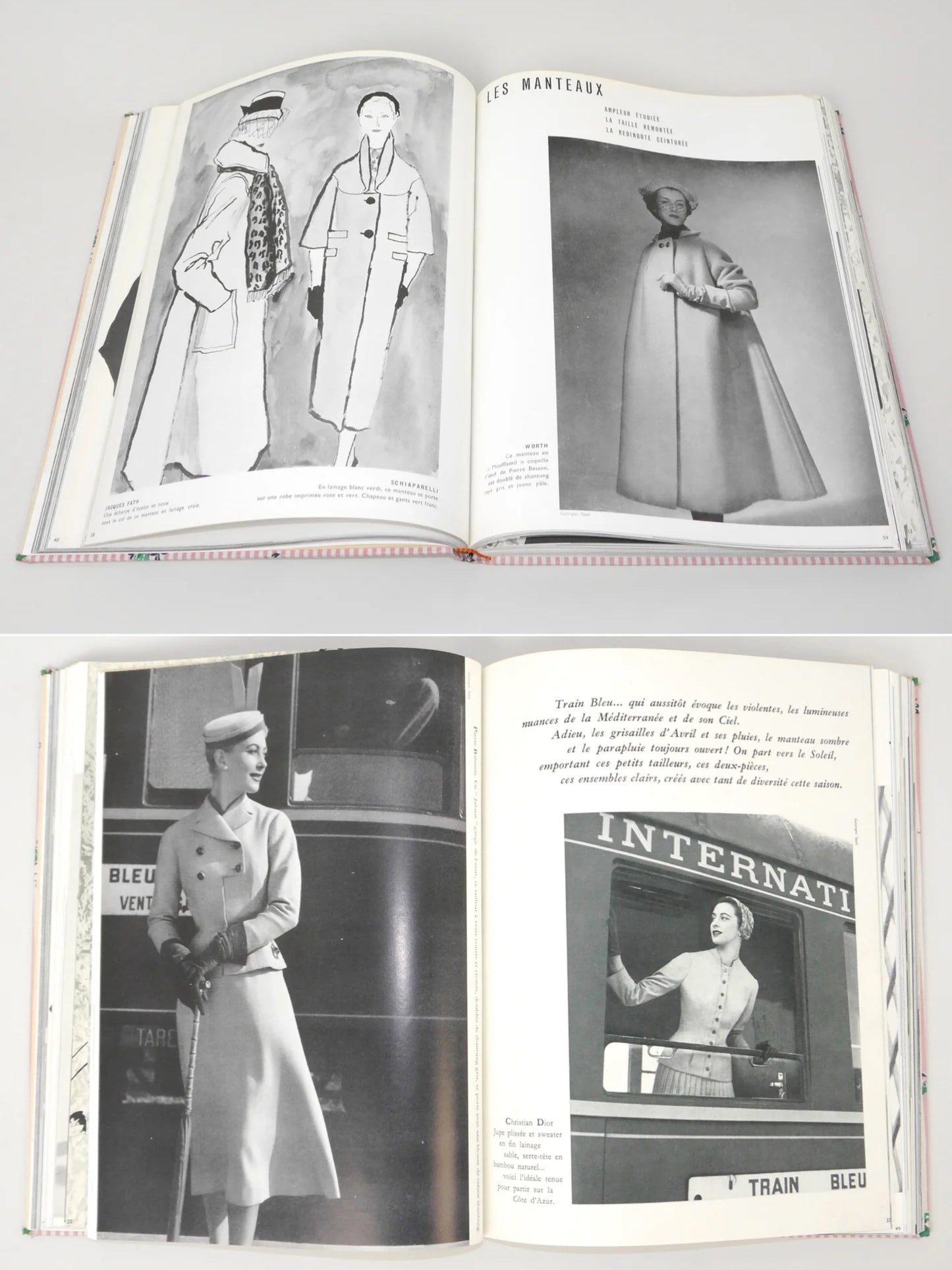 Bound Vintage Fashion Magazine Issues - L'ART ET LA MODE 1952, 1953, 1954