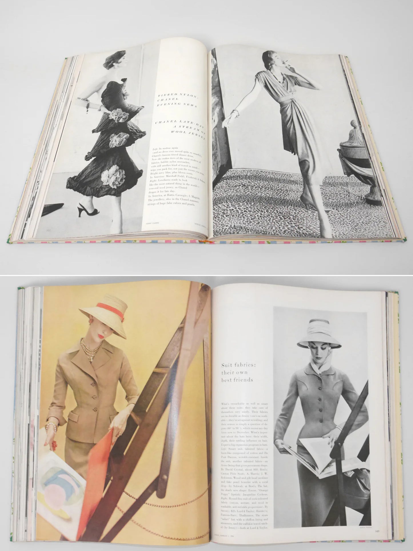 Bound Vintage Fashion Magazine Issues - VOGUE US 1953 & 1954