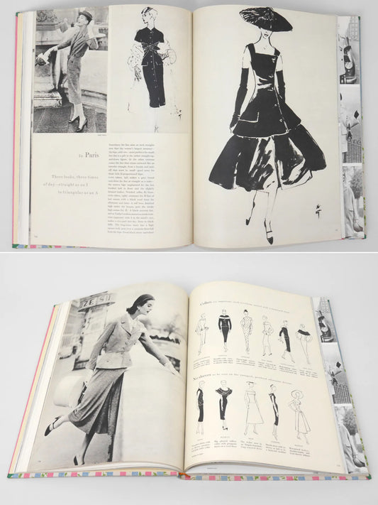 Bound Vintage Fashion Magazine Issues - VOGUE UK 1950 & 1955