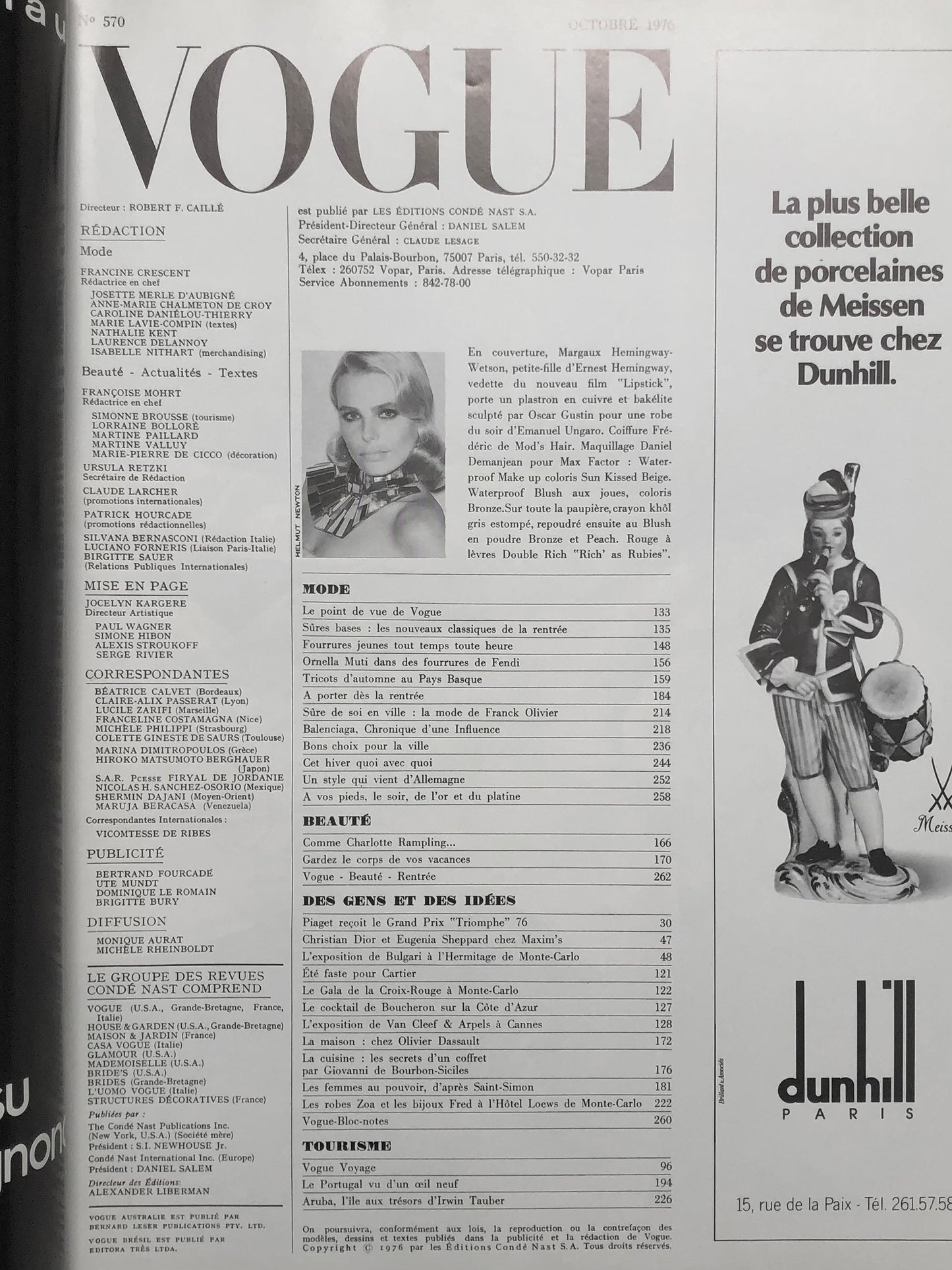 VOGUE PARIS October 1976