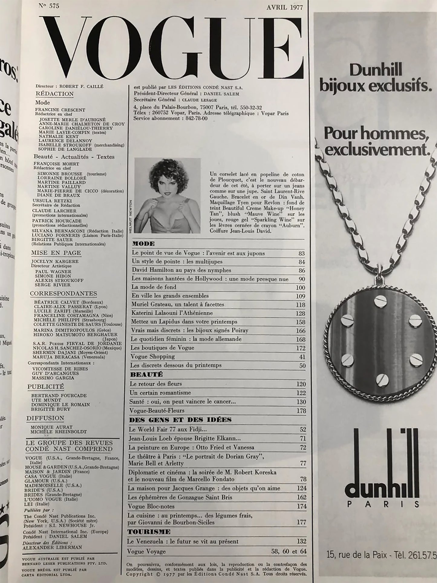 VOGUE PARIS April 1977