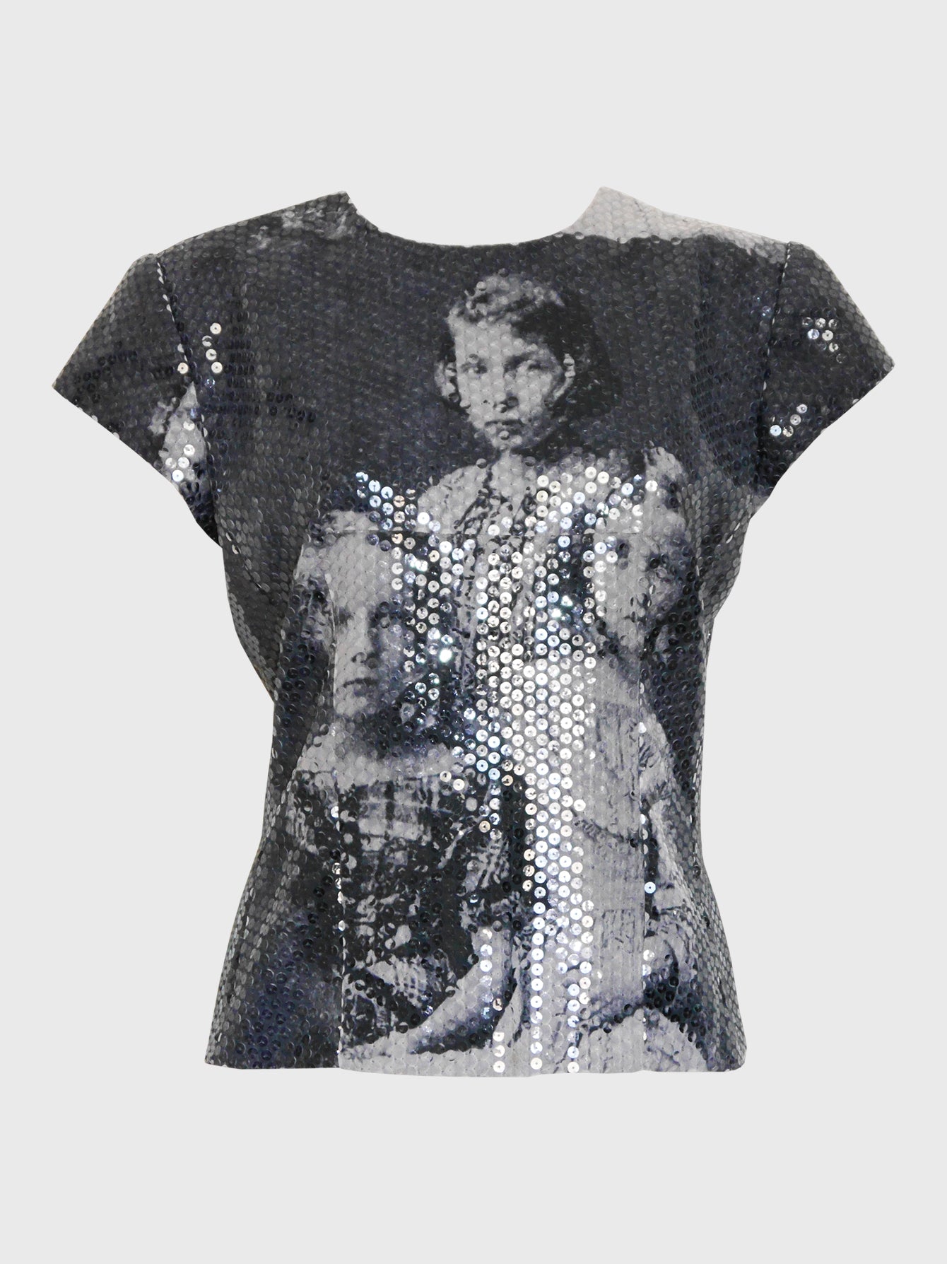 ALEXANDER MCQUEEN Fall 1998 "Joan" Romanov Sequin Top