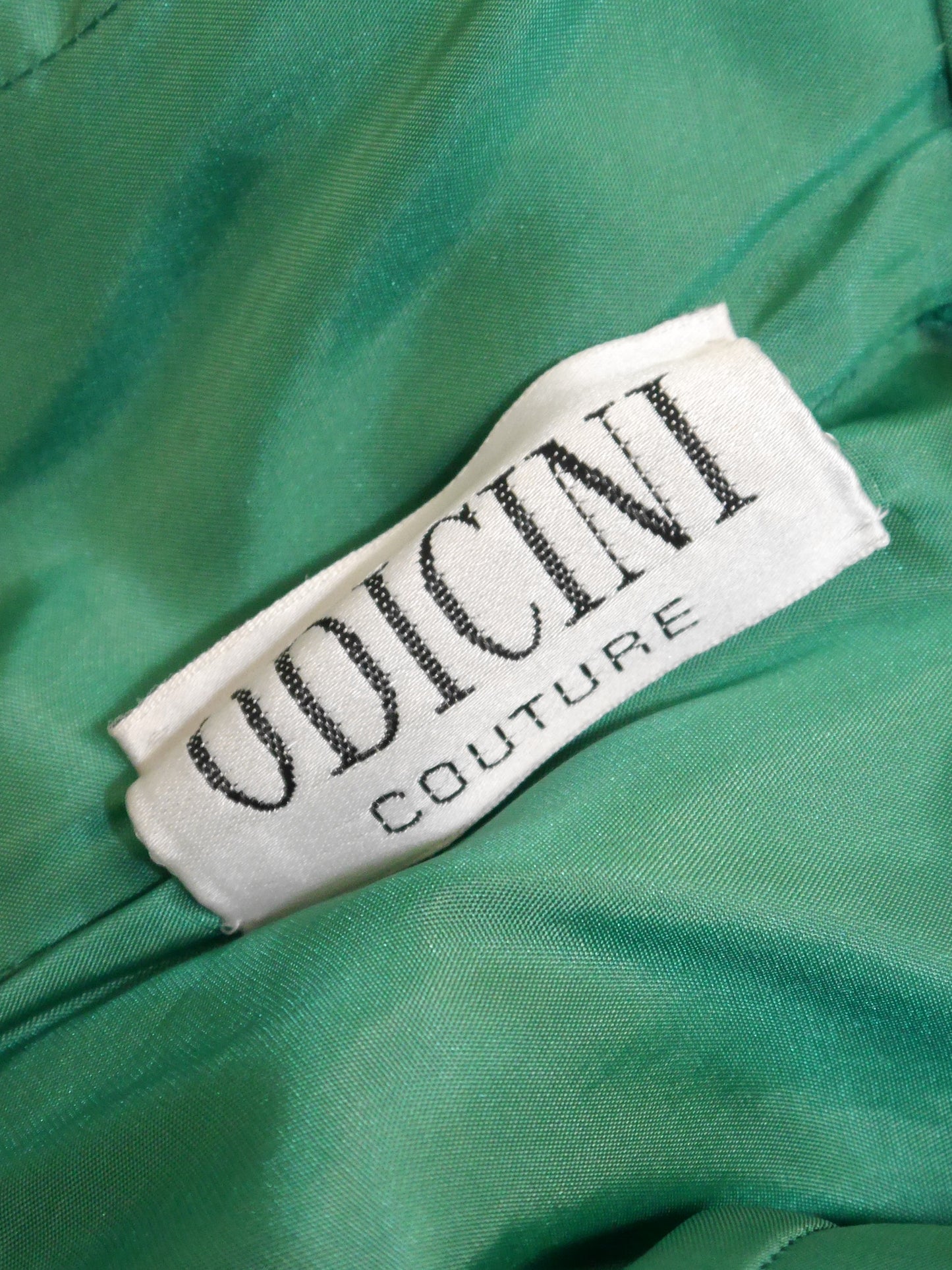 ANDREA ODICINI Couture 1980s Vintage Asymmetrical Evening Gown w/ Cul de Paris Size XS