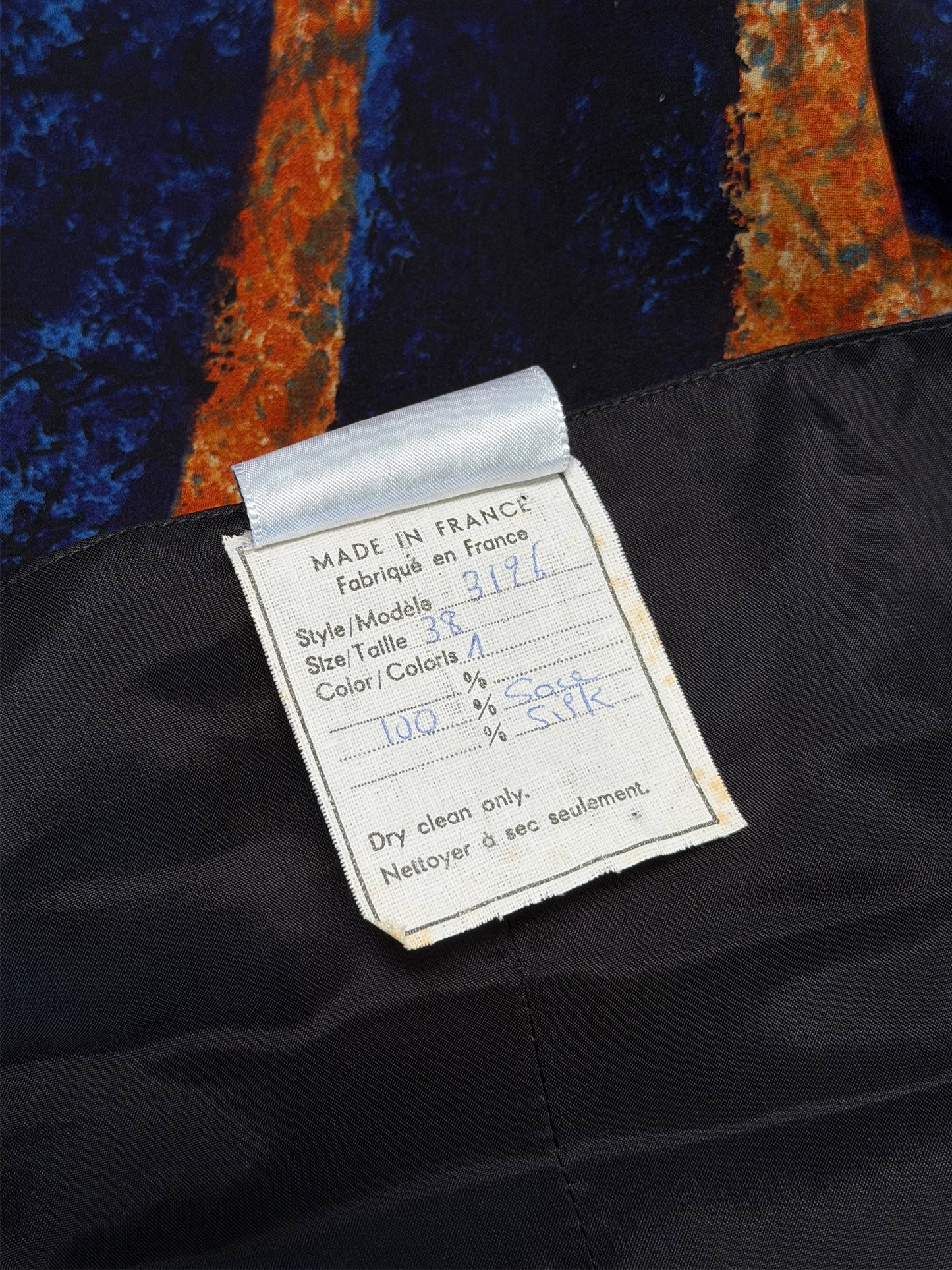 ANGELO TARLAZZI Spring 1986 Vintage Ethnic-Inspired Silk Maxi Dress w/ Stole Size XS-S