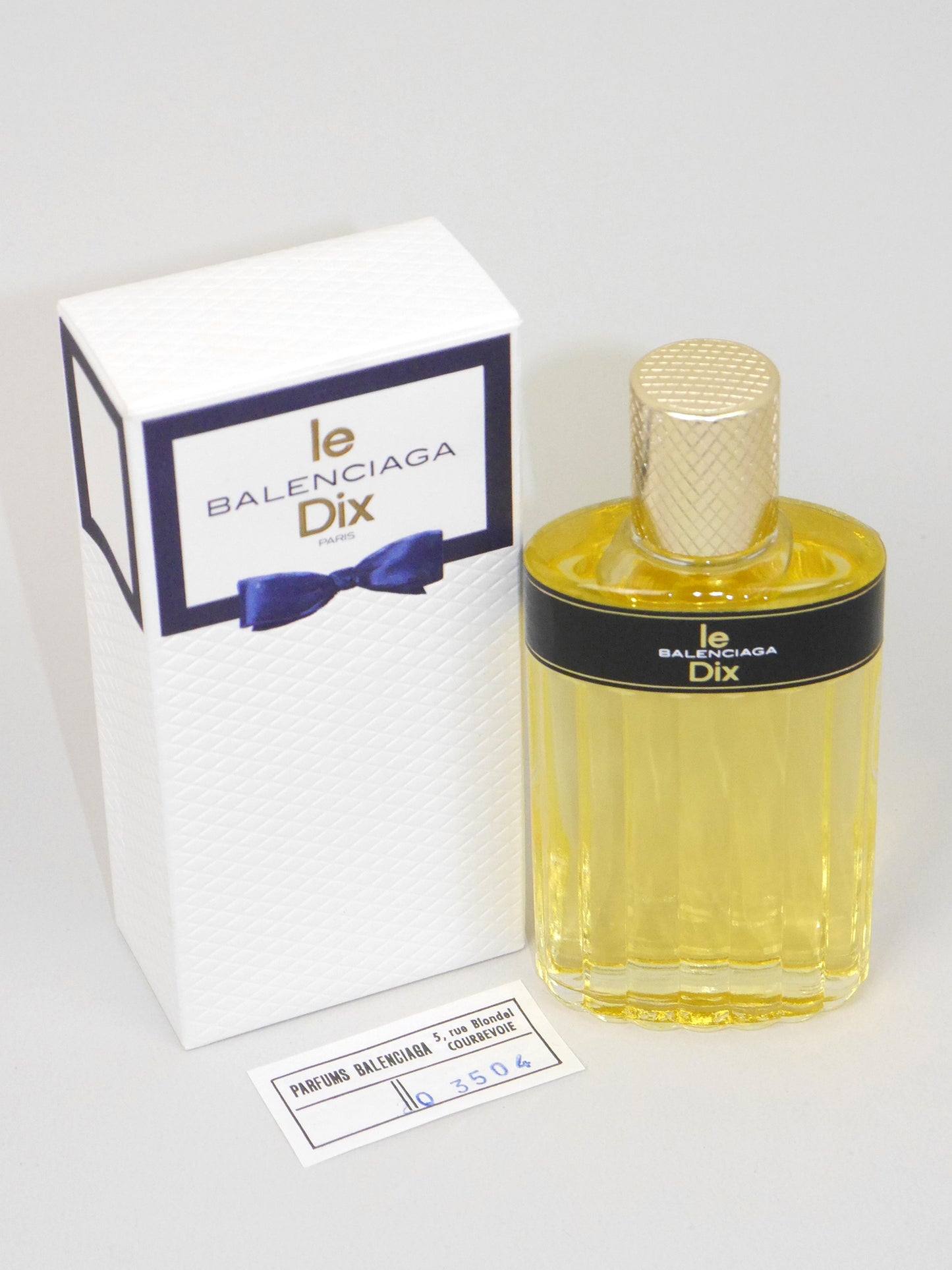 BALENCIAGA Le Dix (1947) 110 ml Eau de Toilette Splash 1970s Vintage Perfume Parfum Discontinued