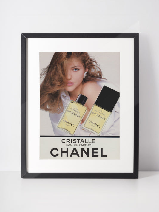 CHANEL 1993 Cristalle Perfume Vintage Advertisement Parfum Scent Fragrance
