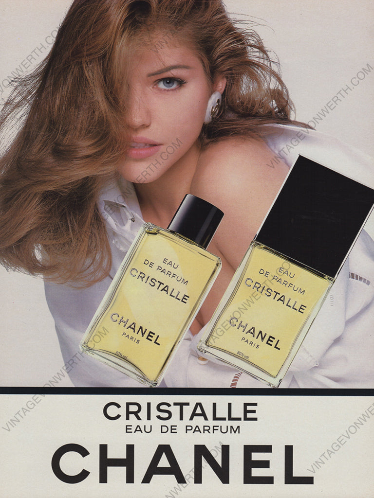 CHANEL 1993 Cristalle Perfume Vintage Advertisement Parfum Scent Fragrance