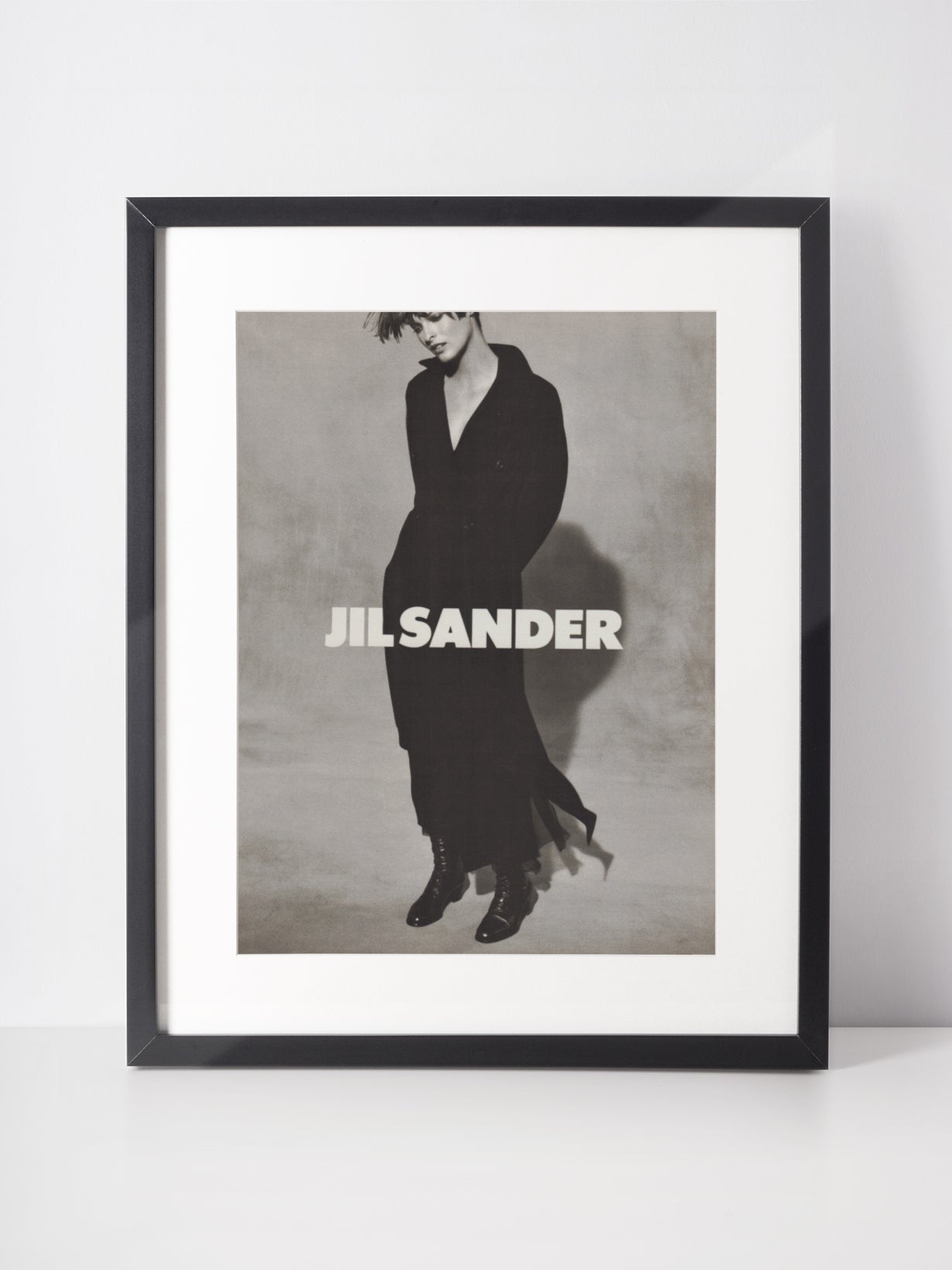 JIL SANDER 1993 Vintage Advertisement Fashion Linda Evangelista Peter Lindbergh