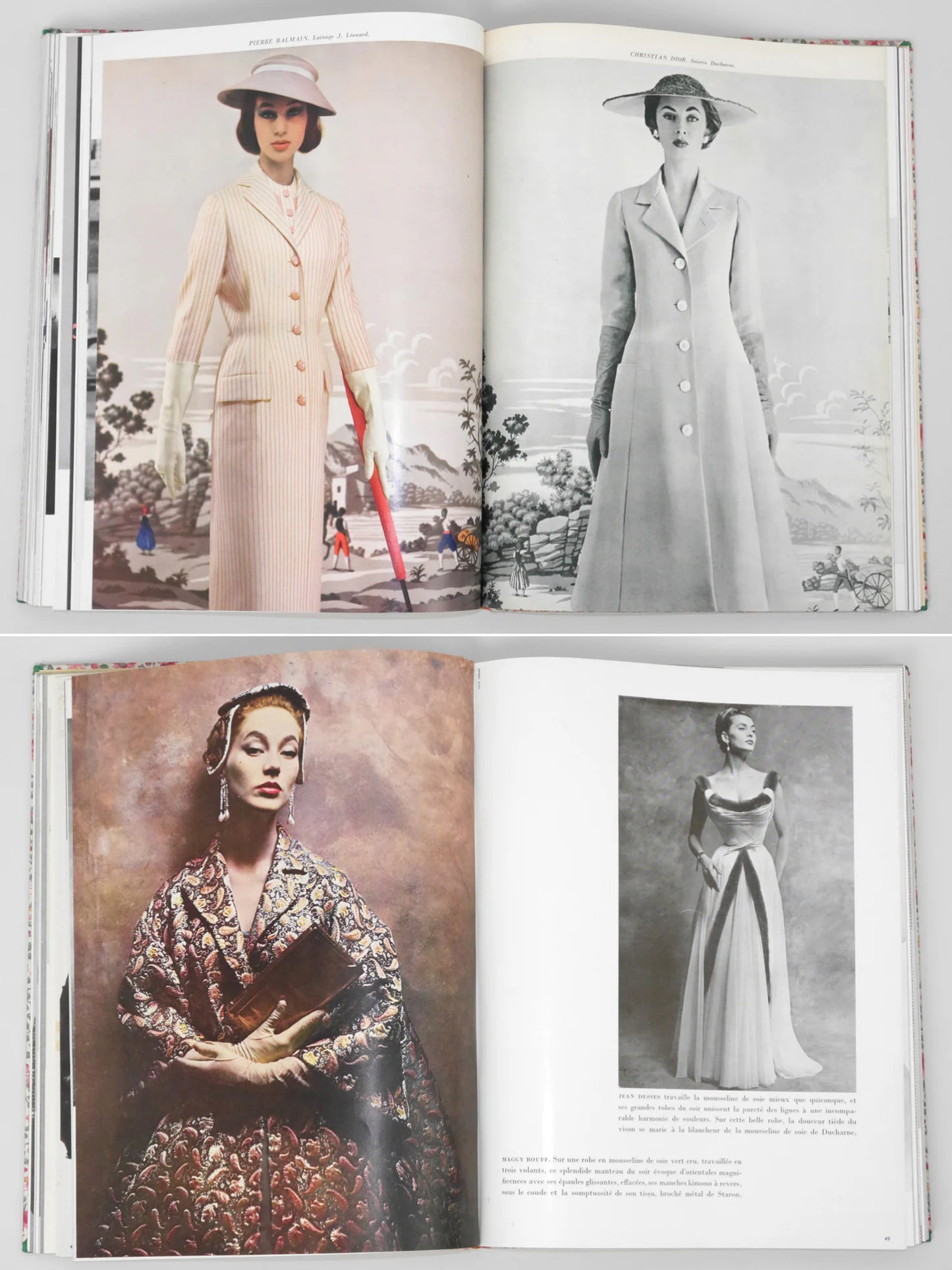 Bound Vintage Fashion Magazine Issues - SILHOUETTE 1954 1955