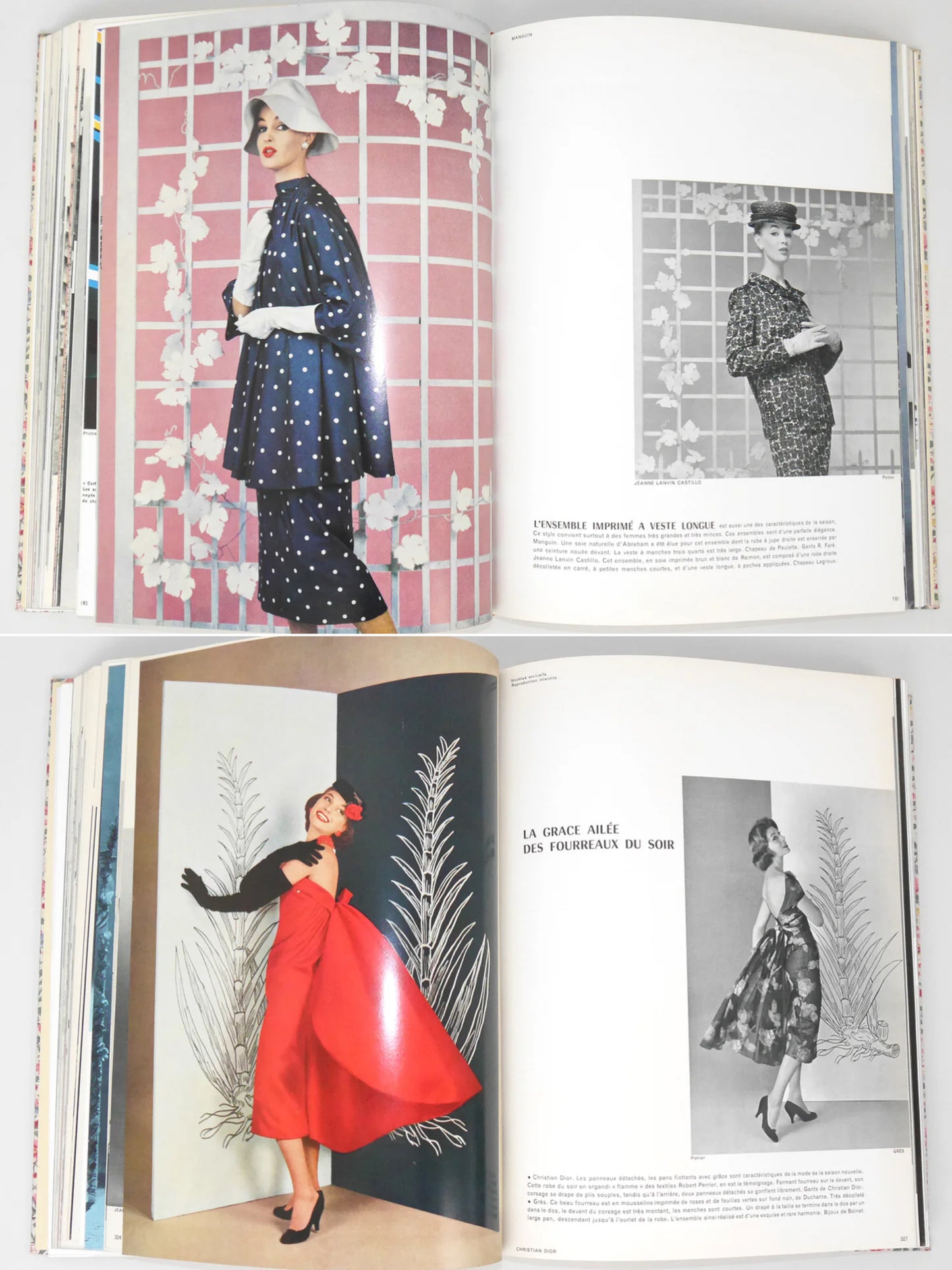 Bound Vintage Fashion Magazine Issues - L'OFFICIEL PARIS 1956