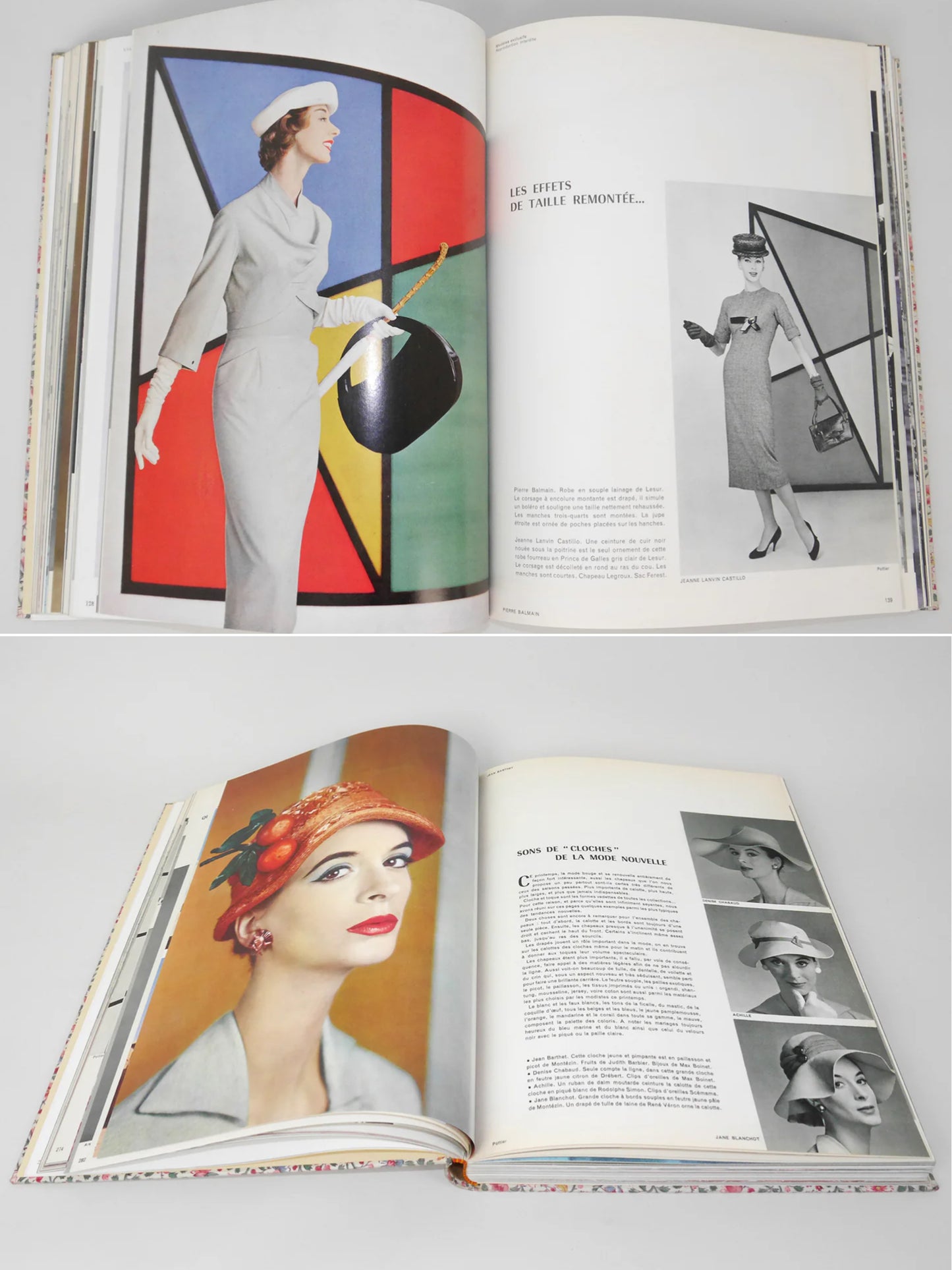 Bound Vintage Fashion Magazine Issues - L'OFFICIEL PARIS 1956