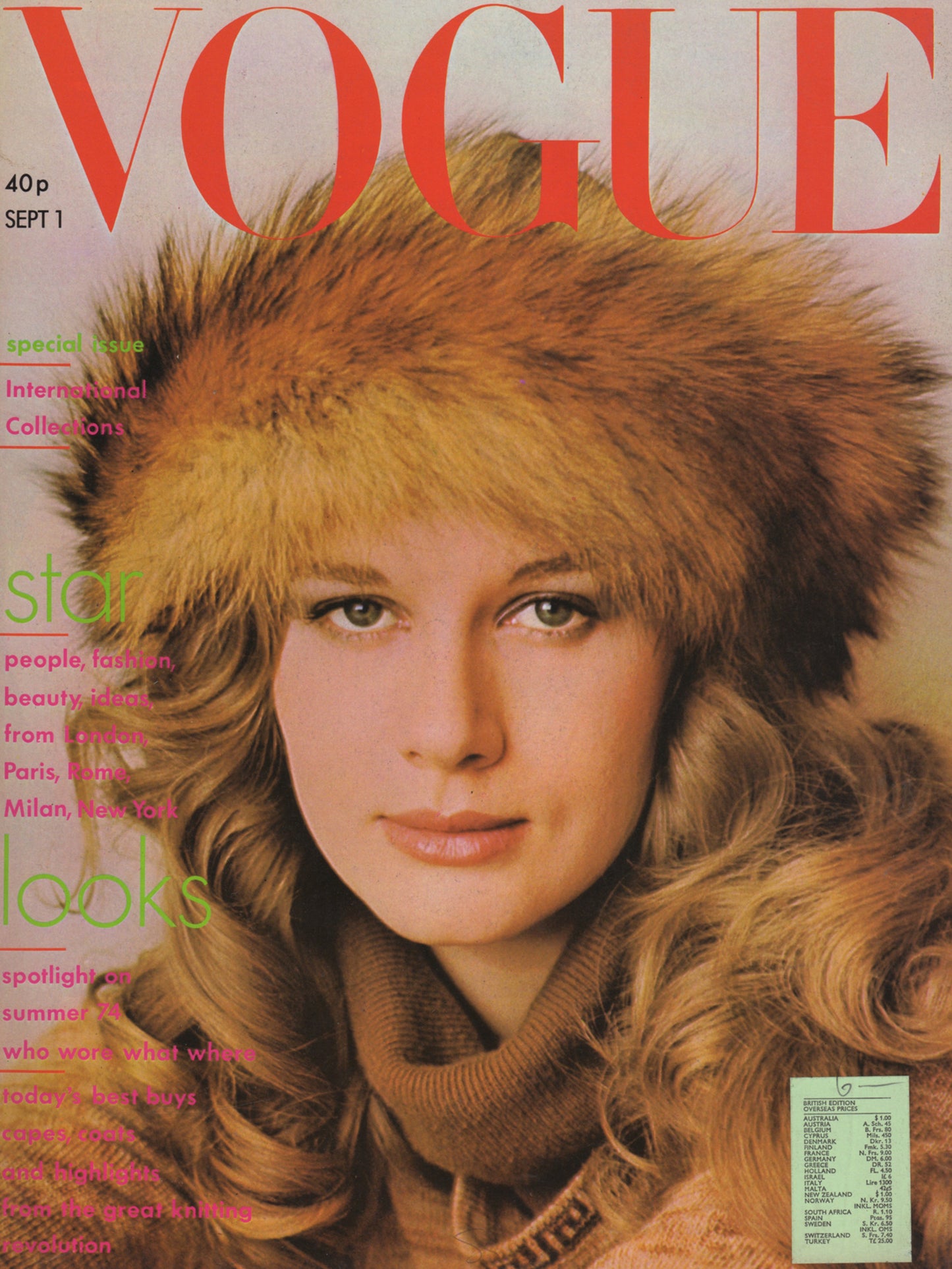 British VOGUE UK September 1, 1974