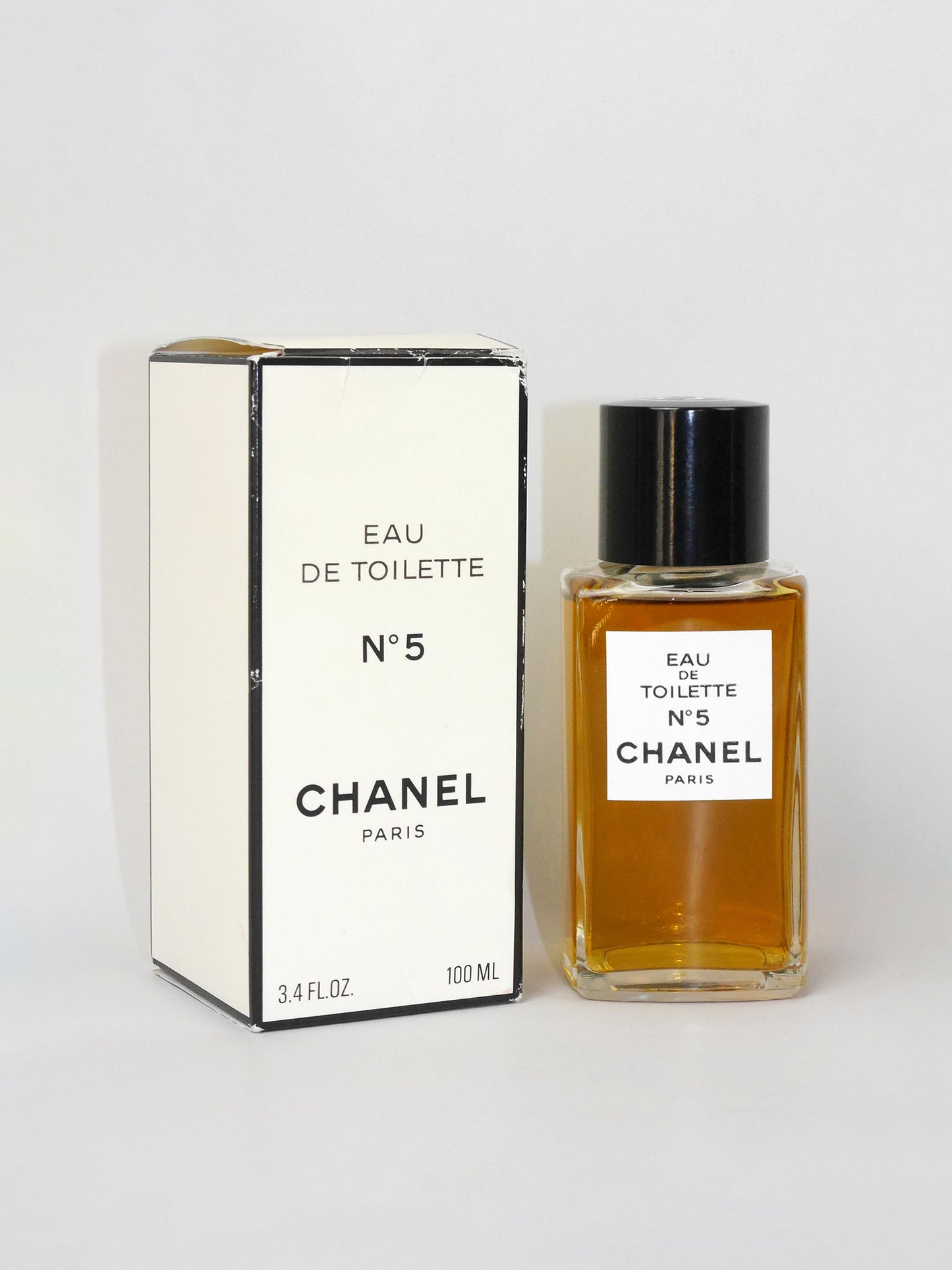 CHANEL No. 5 (1921) 100 ml Eau de Toilette EdT Splash Vintage Perfume Parfum 1980s 1990s Version