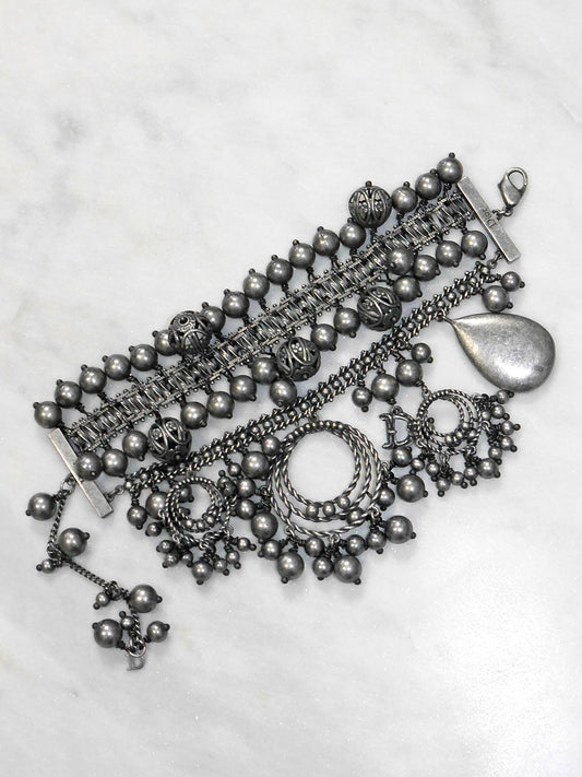 CHRISTIAN DIOR by JOHN GALLIANO 1990s 2000s Vintage Ultra Wide Statement Bracelet