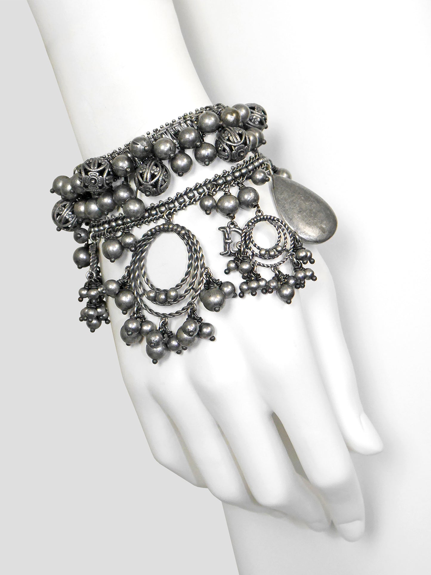 CHRISTIAN DIOR by JOHN GALLIANO 1990s 2000s Vintage Ultra Wide Statement Bracelet