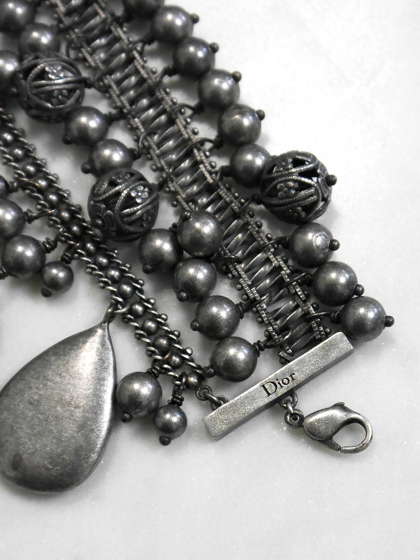 CHRISTIAN DIOR by JOHN GALLIANO 1990s 2000s Vintage Ultra Wide Statement Bracelet