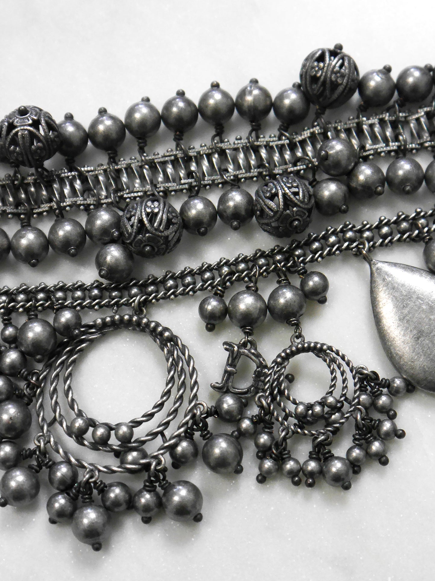 CHRISTIAN DIOR by JOHN GALLIANO 1990s 2000s Vintage Ultra Wide Statement Bracelet