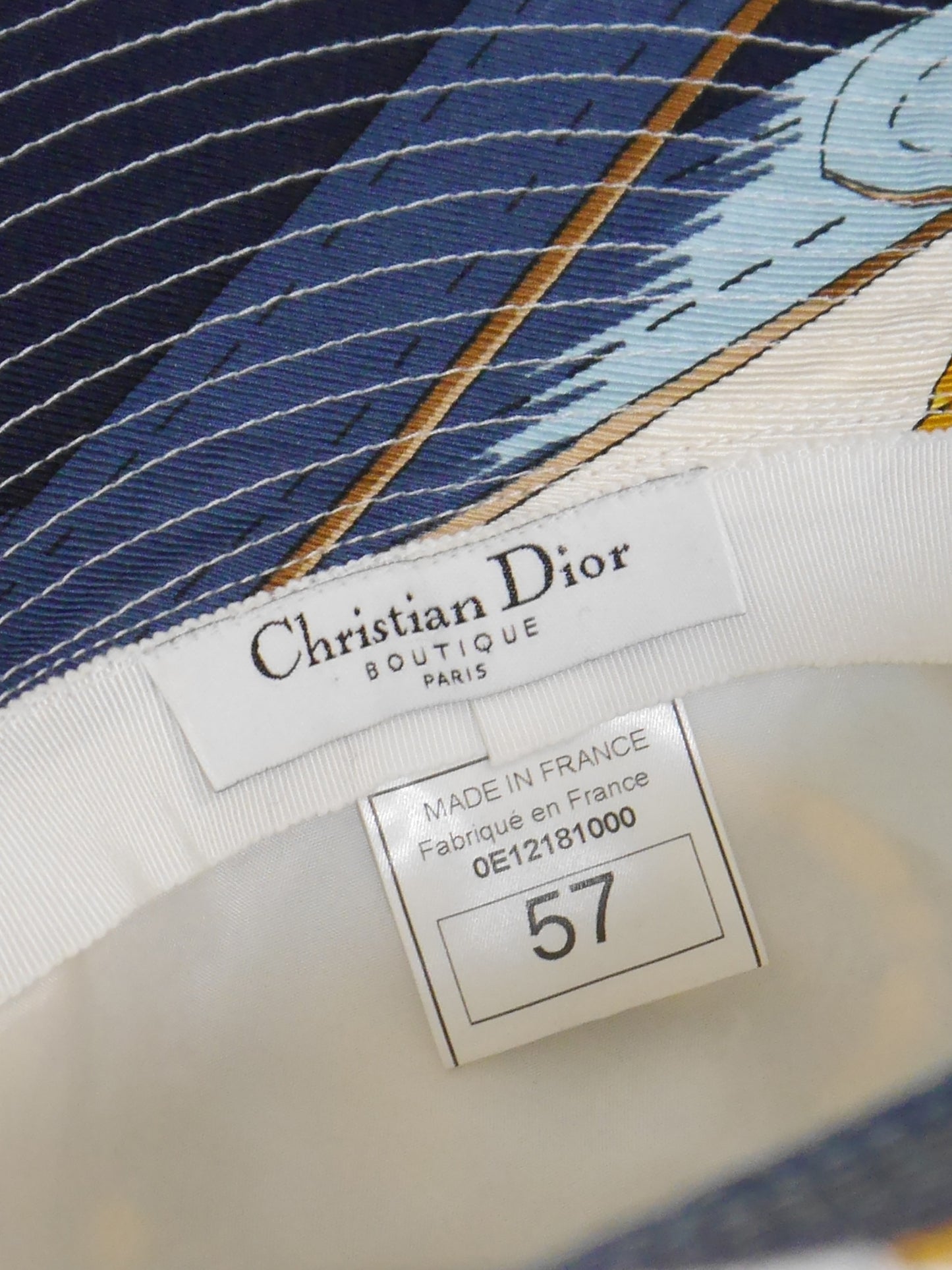 CHRISTIAN DIOR by John Galliano Spring 2000 Vintage Silk Bucket Hat