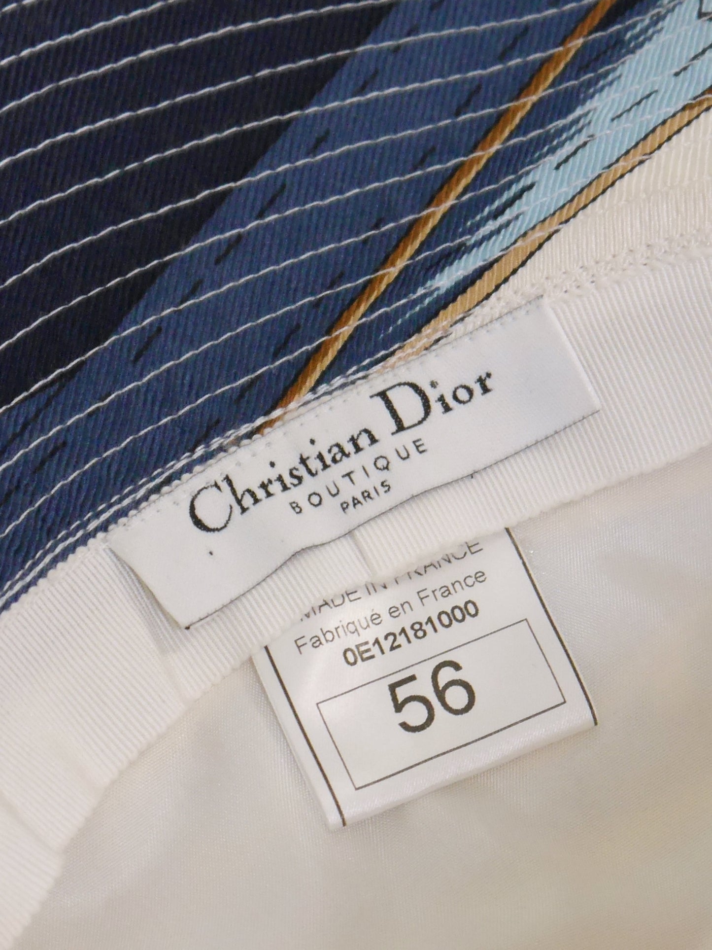 CHRISTIAN DIOR by John Galliano Spring 2000 Vintage Silk Bucket Hat