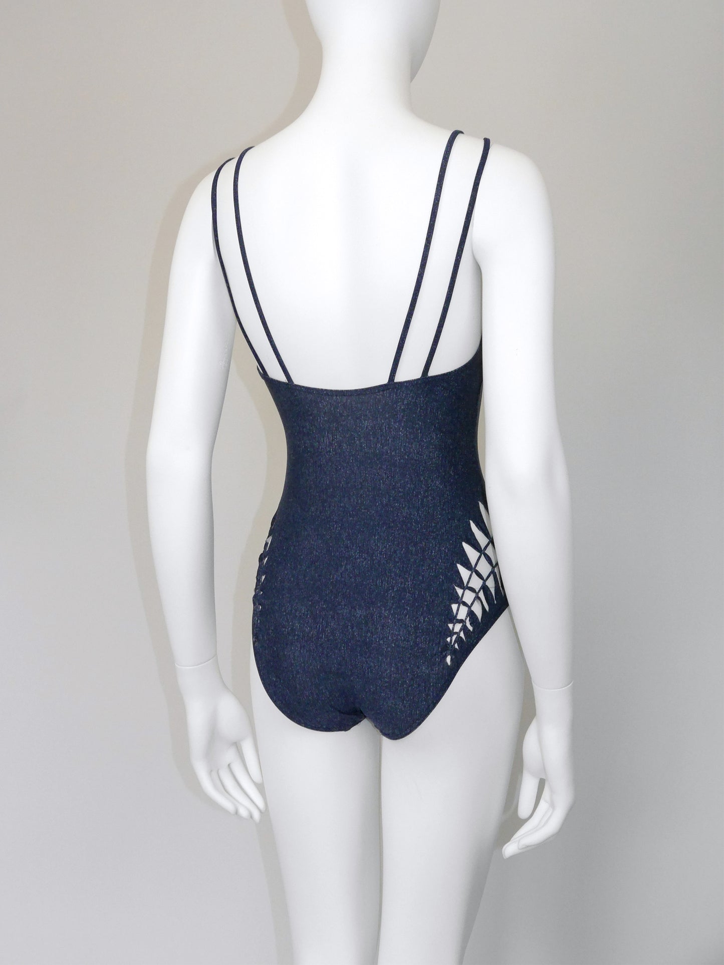 CHRISTIAN DIOR by John Galliano Spring 2001 Vintage Swimsuit w/ Cutouts Size M