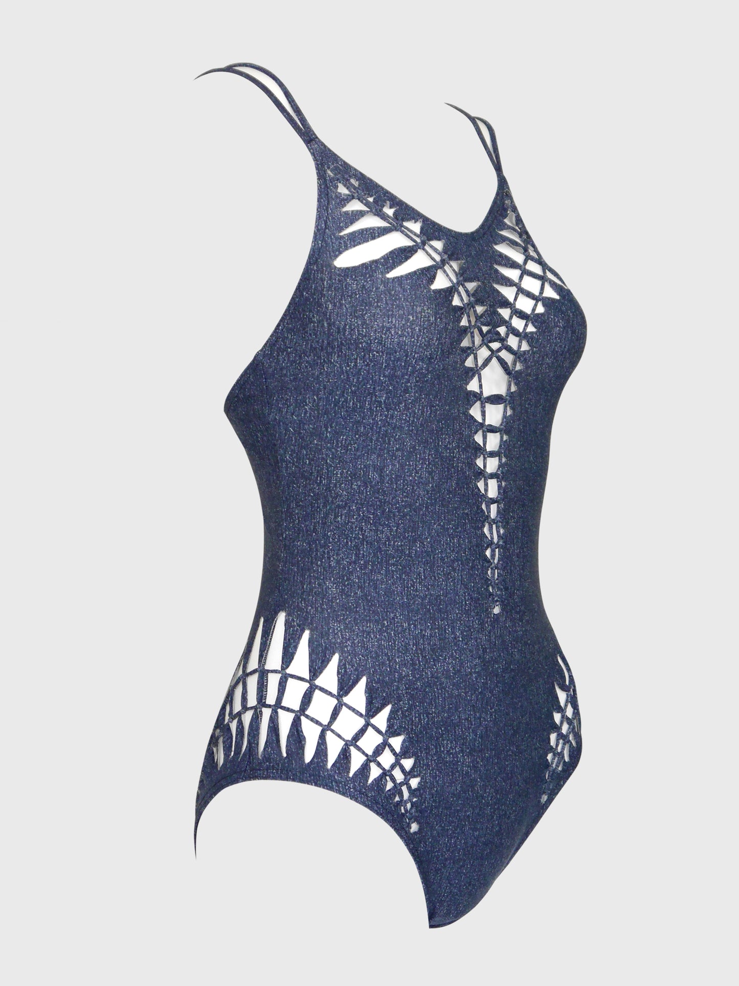 CHRISTIAN DIOR by John Galliano Spring 2001 Vintage Swimsuit w/ Cutouts Size M