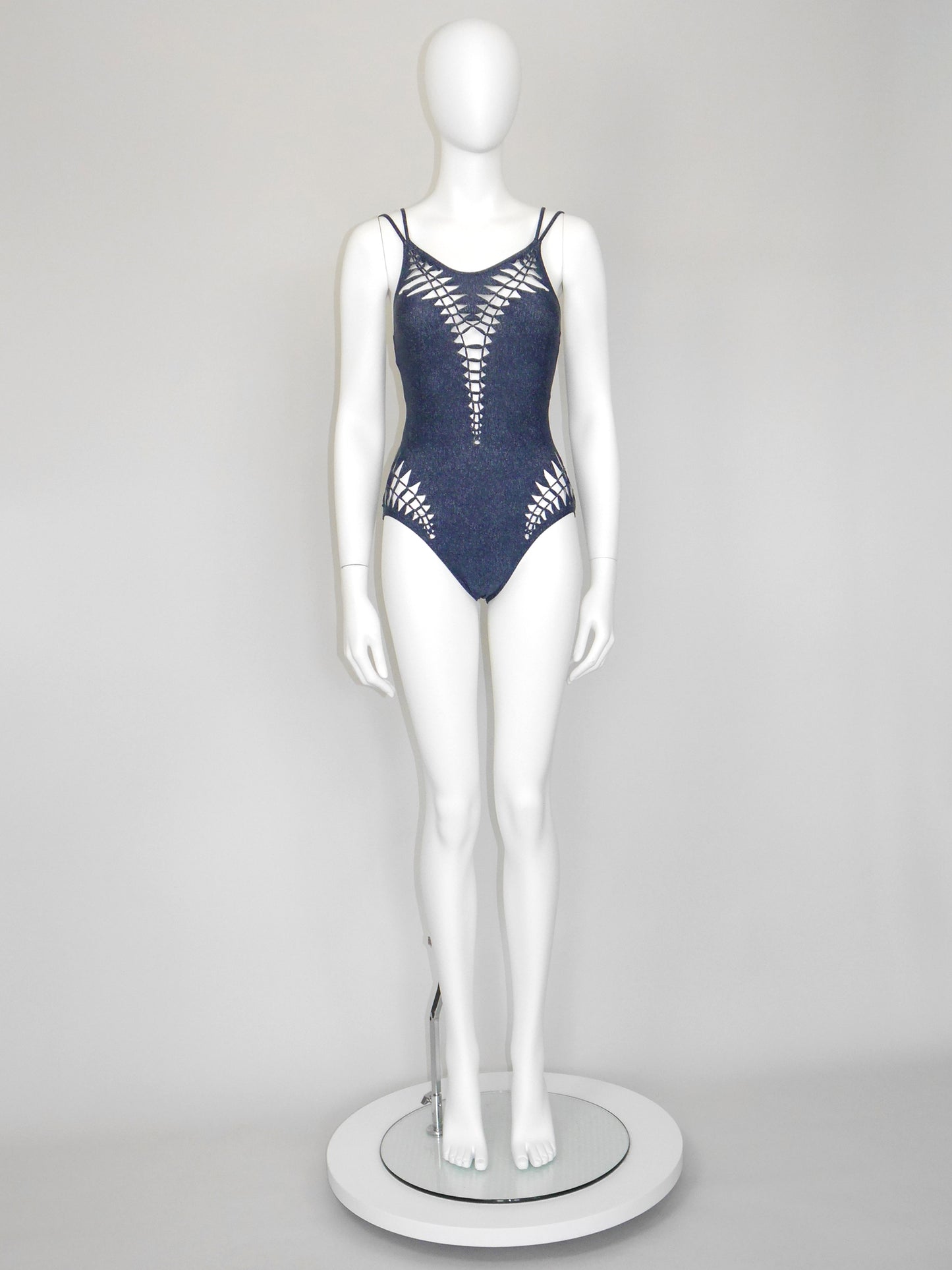 CHRISTIAN DIOR by John Galliano Spring 2001 Vintage Swimsuit w/ Cutouts Size M