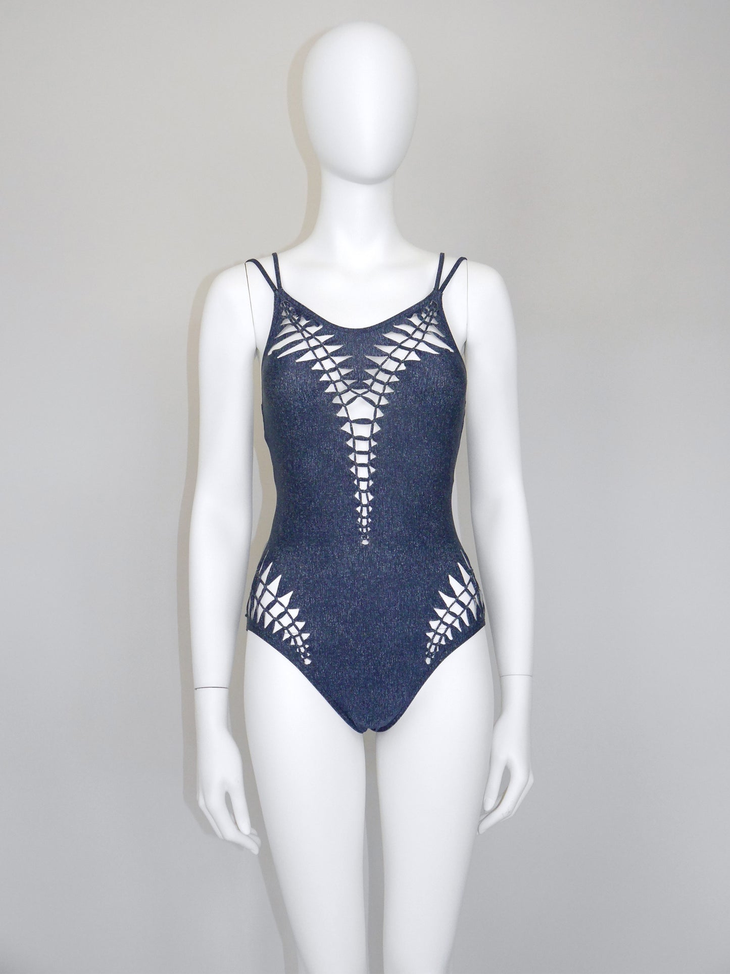 CHRISTIAN DIOR by John Galliano Spring 2001 Vintage Swimsuit w/ Cutouts Size M