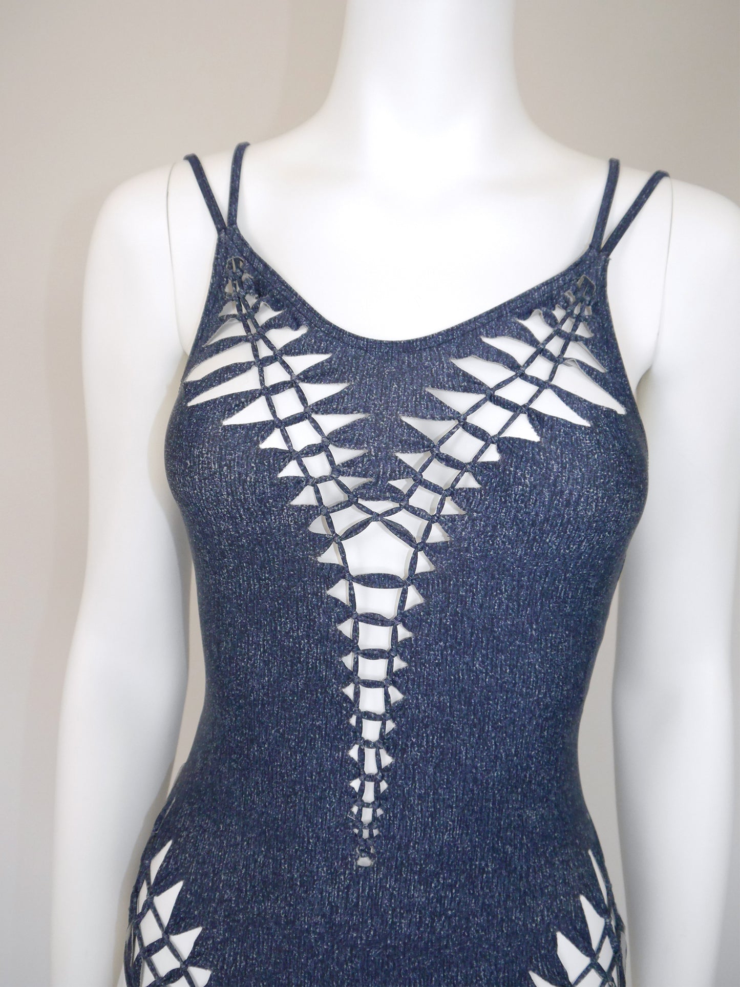 CHRISTIAN DIOR by John Galliano Spring 2001 Vintage Swimsuit w/ Cutouts Size M