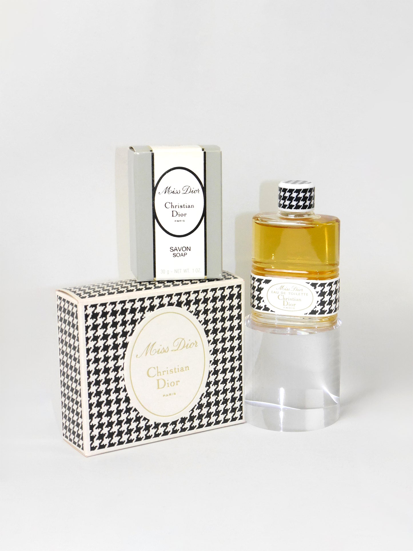 CHRISTIAN DIOR Miss Dior (1947) 26 ml Eau de Toilette Splash & Soap Gift Set 1980s Vintage Perfume Parfum