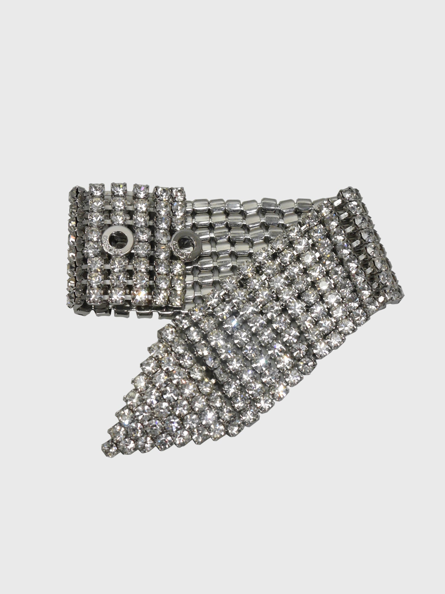 CHRISTIAN DIOR c. 1970s Vintage Crystal Rhinestone Bracelet