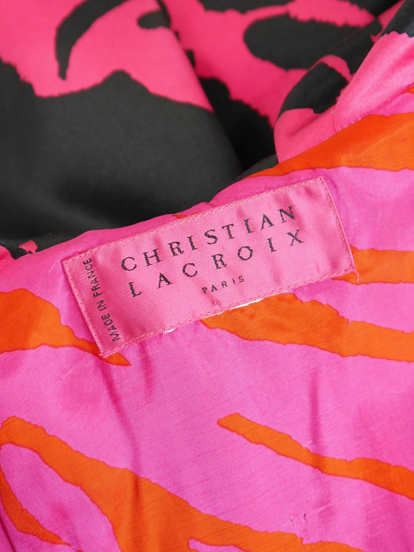 CHRISTIAN LACROIX Fall 1999 Vintage Oversized Floral Silk Evening Coat One-Size