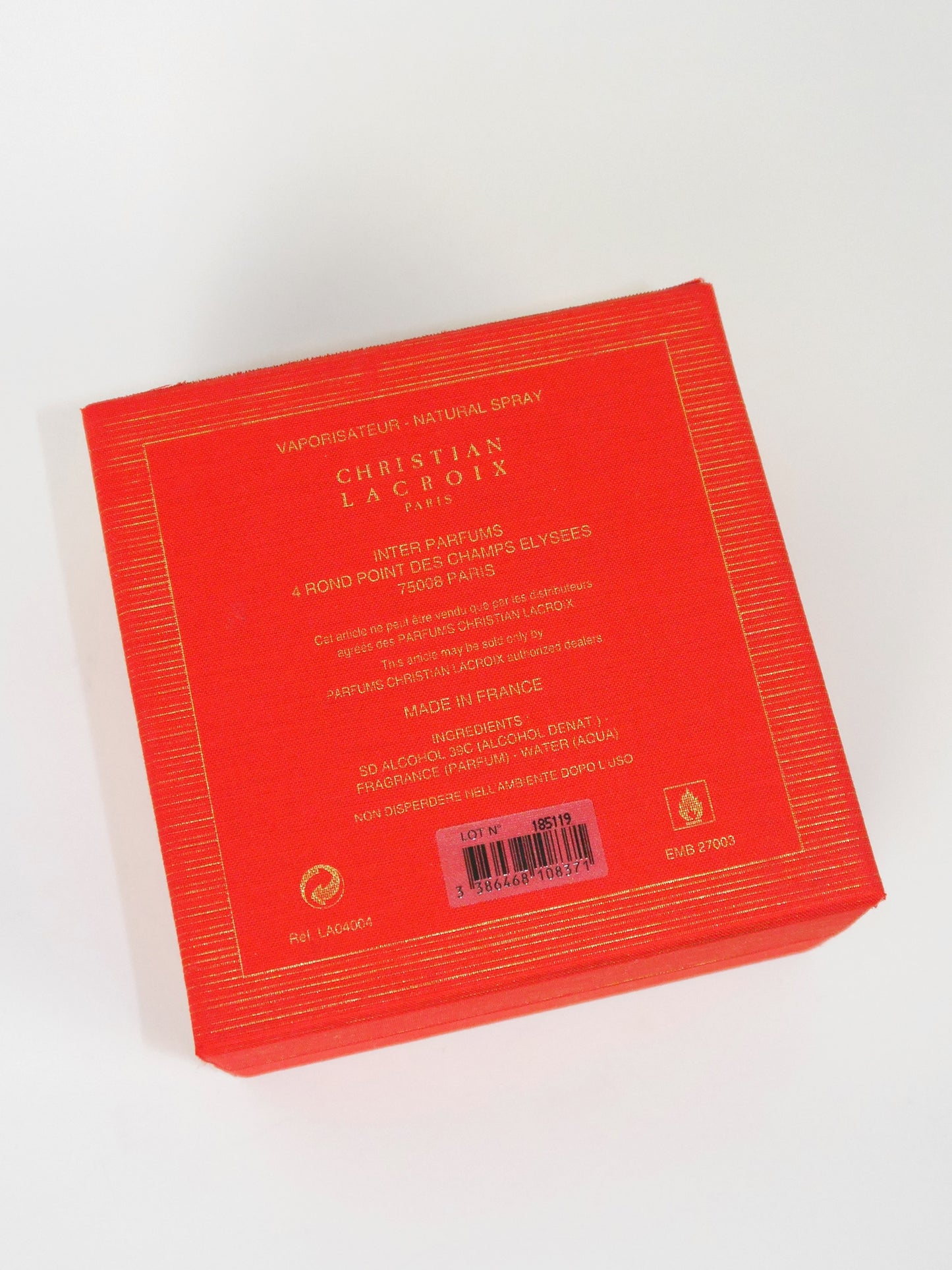 CHRISTIAN LACROIX Christian Lacroix (1999) 35 ml Extrait de Parfum Natural Spray Vintage Pure Perfume