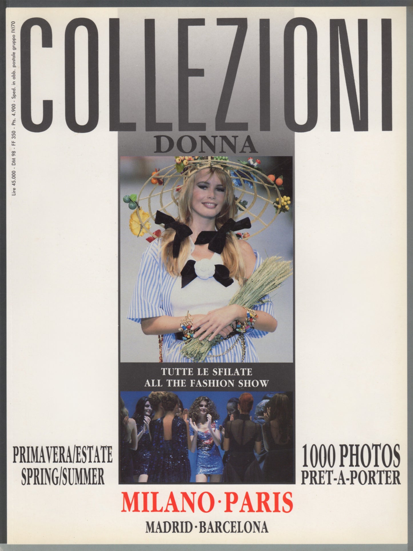 COLLEZIONI Donna N. 25 Prêt-à-Porter Ready-to-Wear Spring 1992