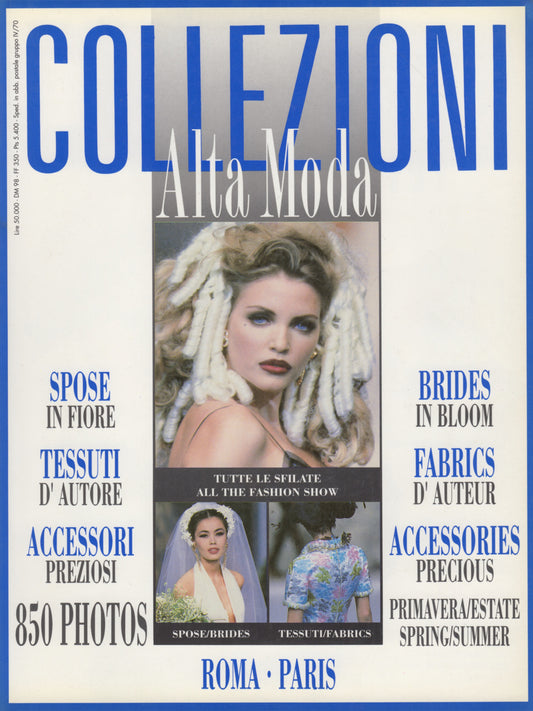 COLLEZIONI N. 27 Haute Couture Alta Moda Spring 1992