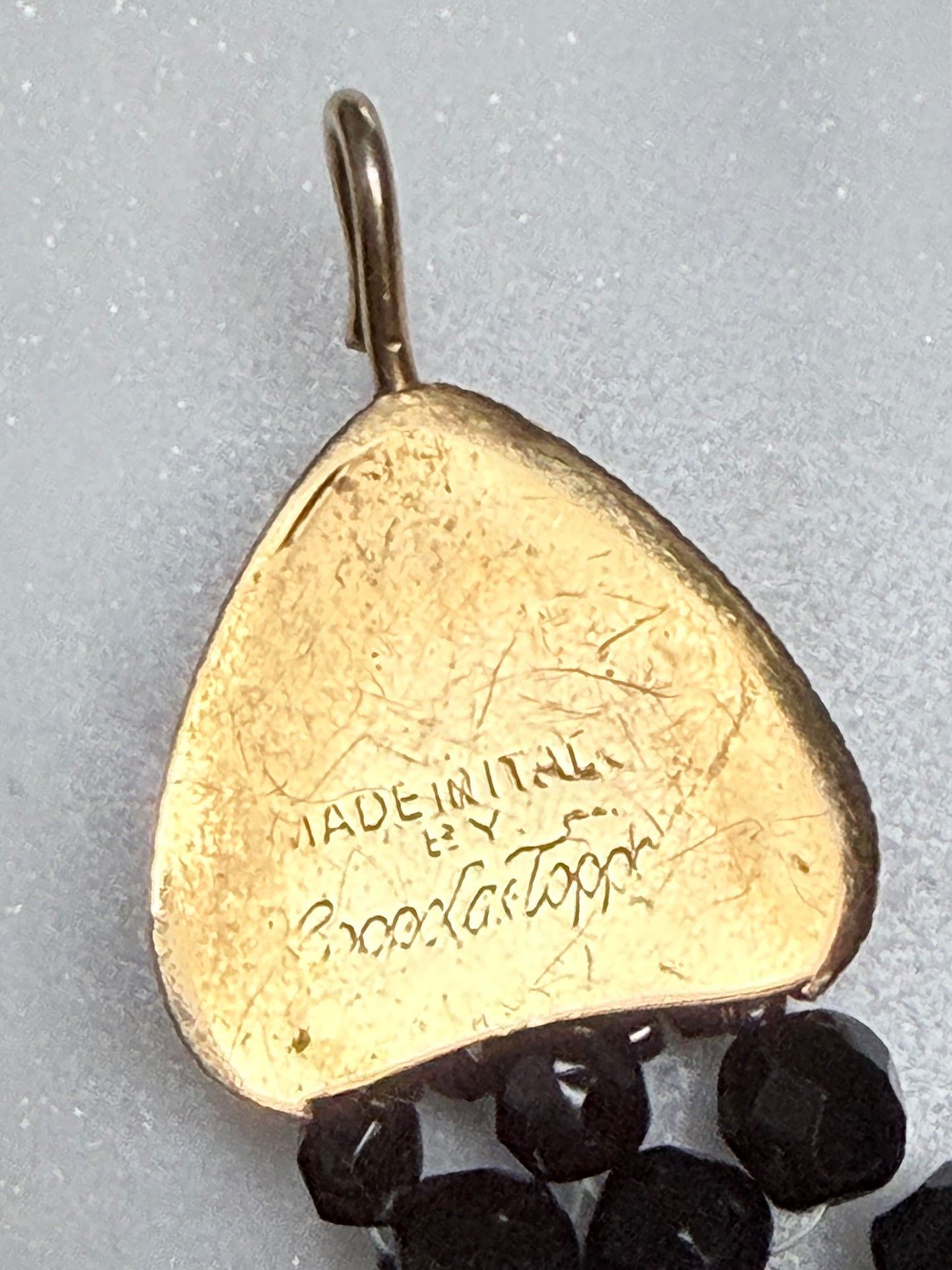 COPPOLA E TOPPO 1960s Vintage Jet Black Beaded Choker Necklace Statement Jewelry