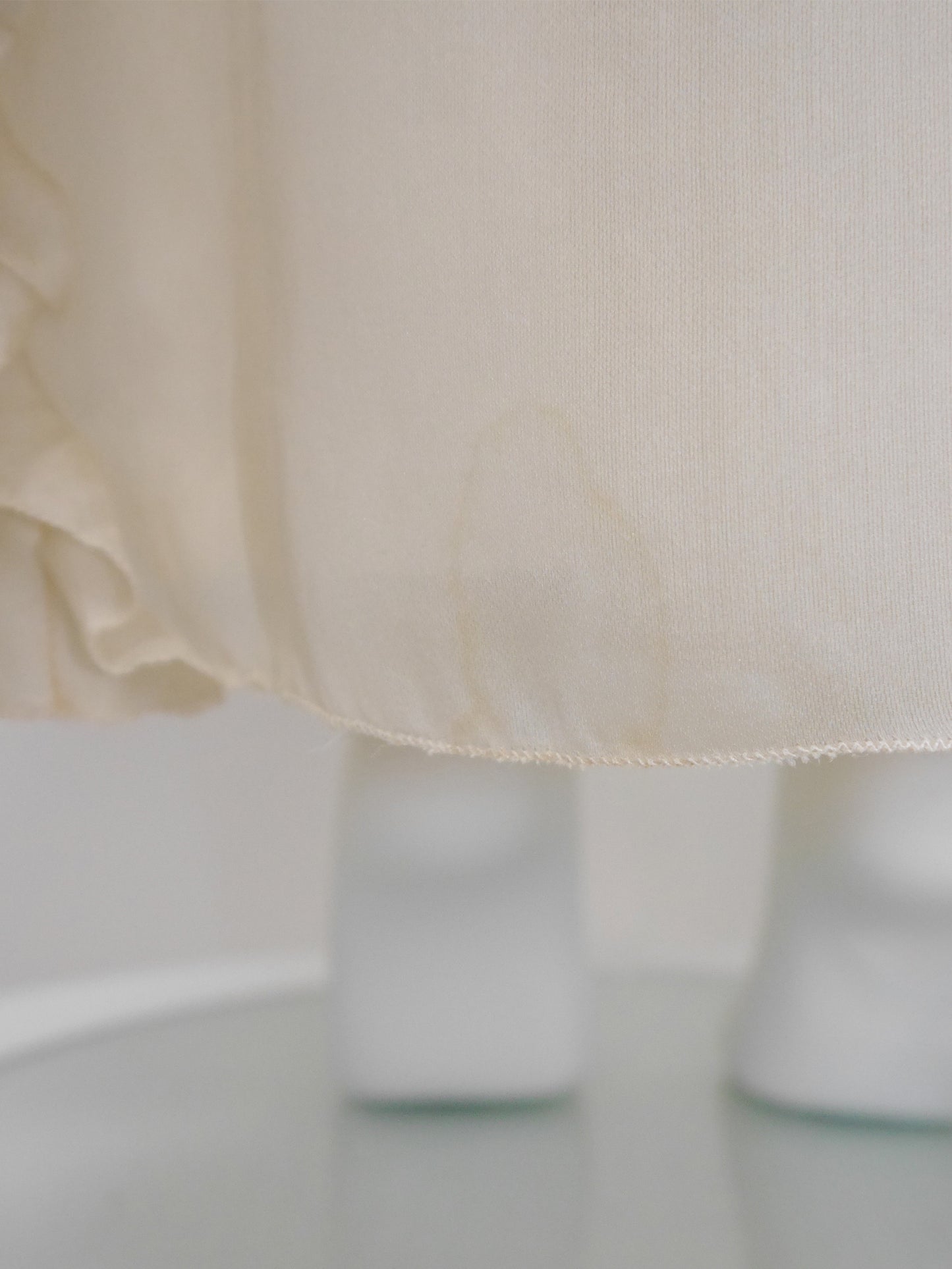 COURRÈGES Fall 1976 Documented Vintage Silk Organza Hooded Maxi Evening Coat Size XS