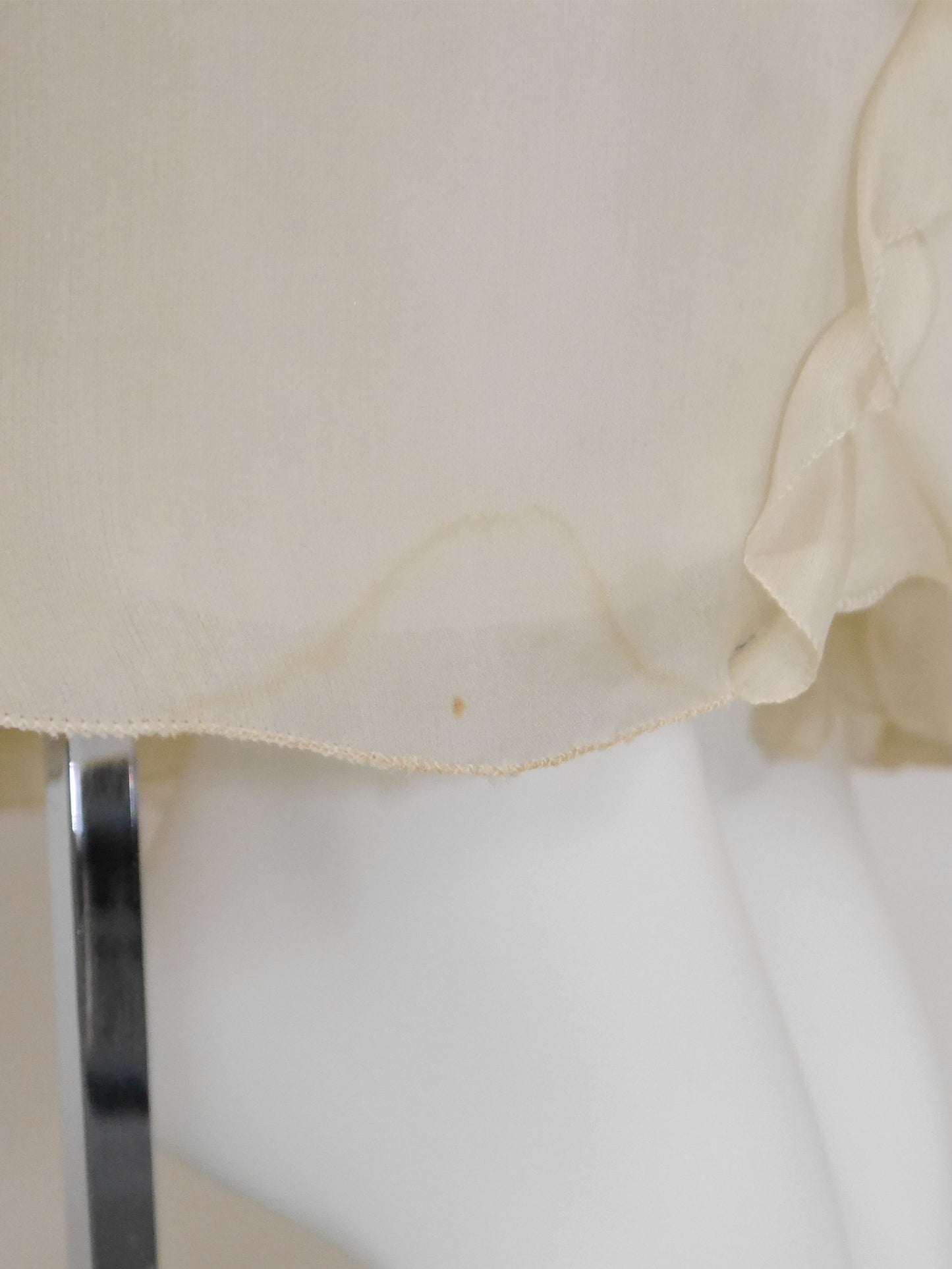 COURRÈGES Fall 1976 Documented Vintage Silk Organza Hooded Maxi Evening Coat Size XS