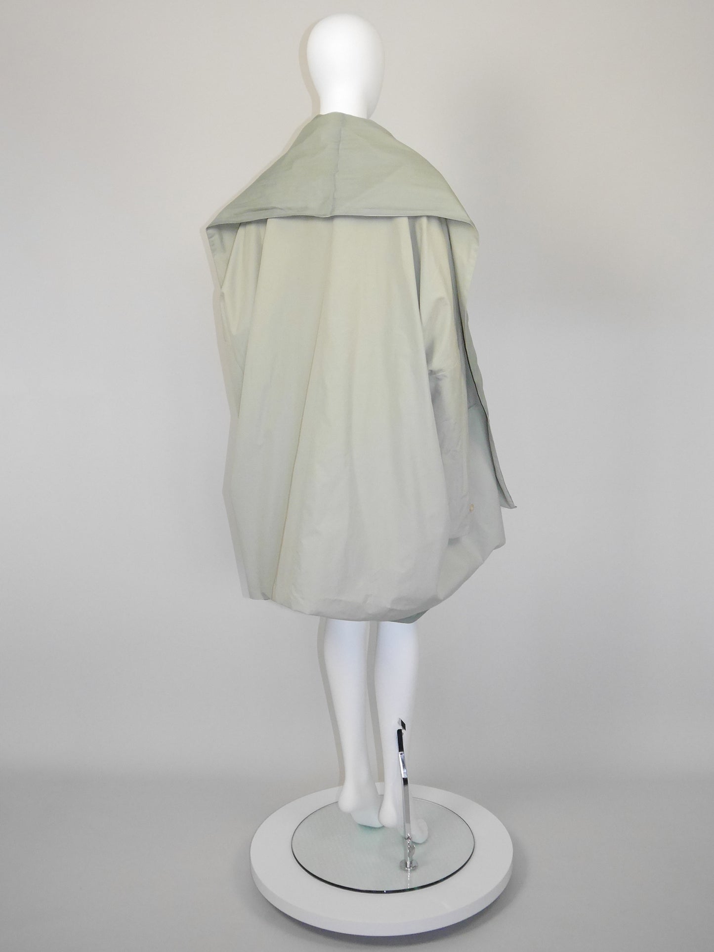 DOLCE & GABBANA Spring 1992 Vintage Oversized Cotton & Silk Mini Trenchcoat Size S