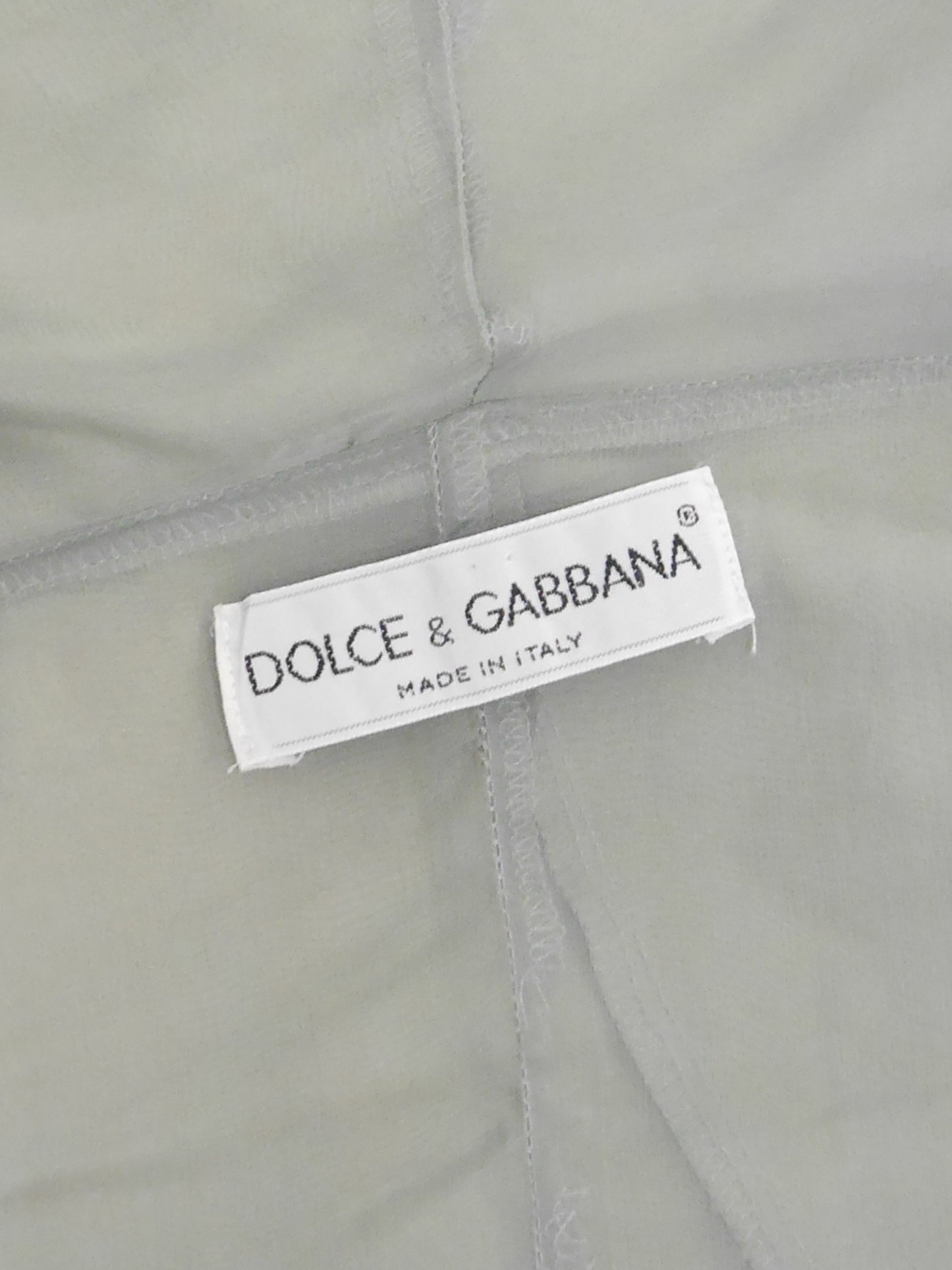 DOLCE & GABBANA Spring 1992 Vintage Oversized Cotton & Silk Mini Trenchcoat Size S