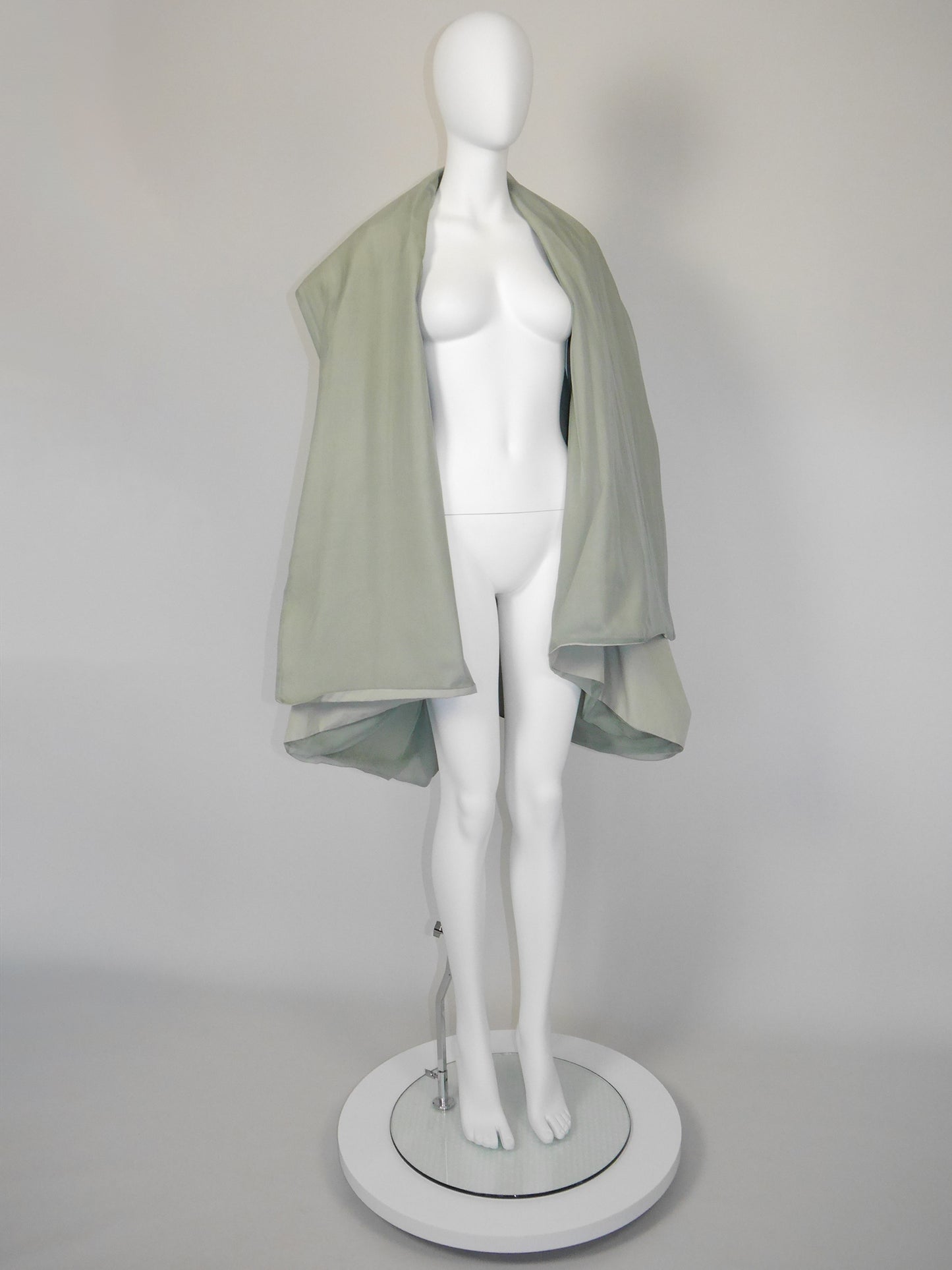 DOLCE & GABBANA Spring 1992 Vintage Oversized Cotton & Silk Mini Trenchcoat Size S