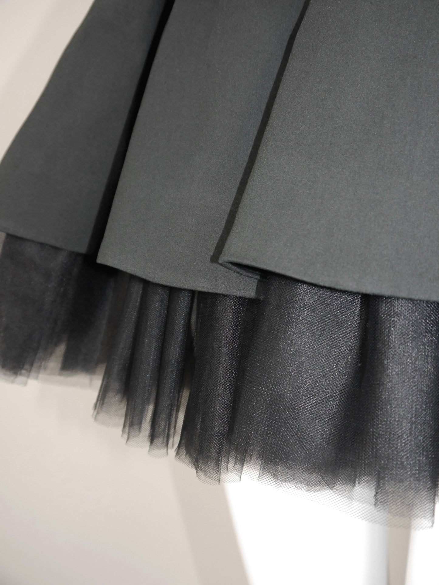 DOLCE & GABBANA Spring 1992 Vintage Backless Mini Dress w/ Tulle Skirt Runway Design Size M