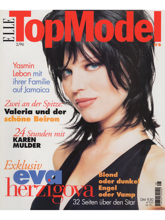 ELLE TOP MODEL No. 8 2/1996 Eva Herzigova German Edition