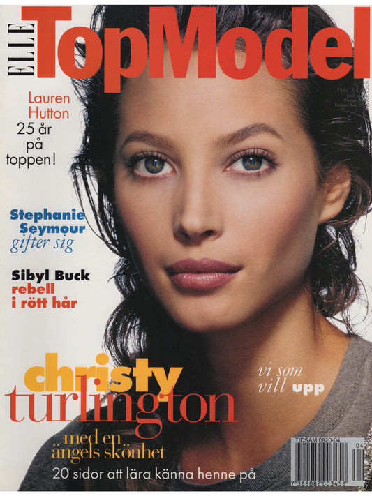 ELLE TOP MODEL No. 7 December 1995 Christy Turlington Swedish Edition