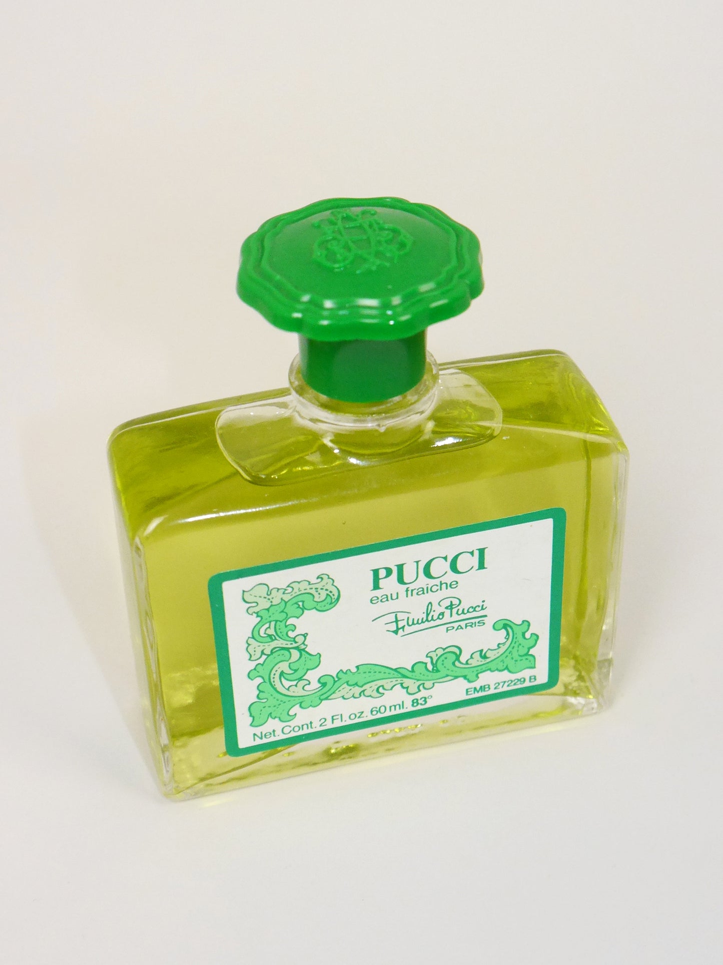 EMILIO PUCCI Eau Fraiche 60 ml Splash 1970s 1980s Vintage Perfume Parfum