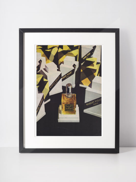ROBERT PIGUET 1954 Vintage Advertisement 1950s Bandit Perfume Print Ad