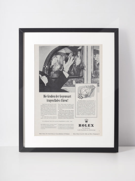 ROLEX 1956 Vintage Print Advertisement Luxury Watches Magazine Ad