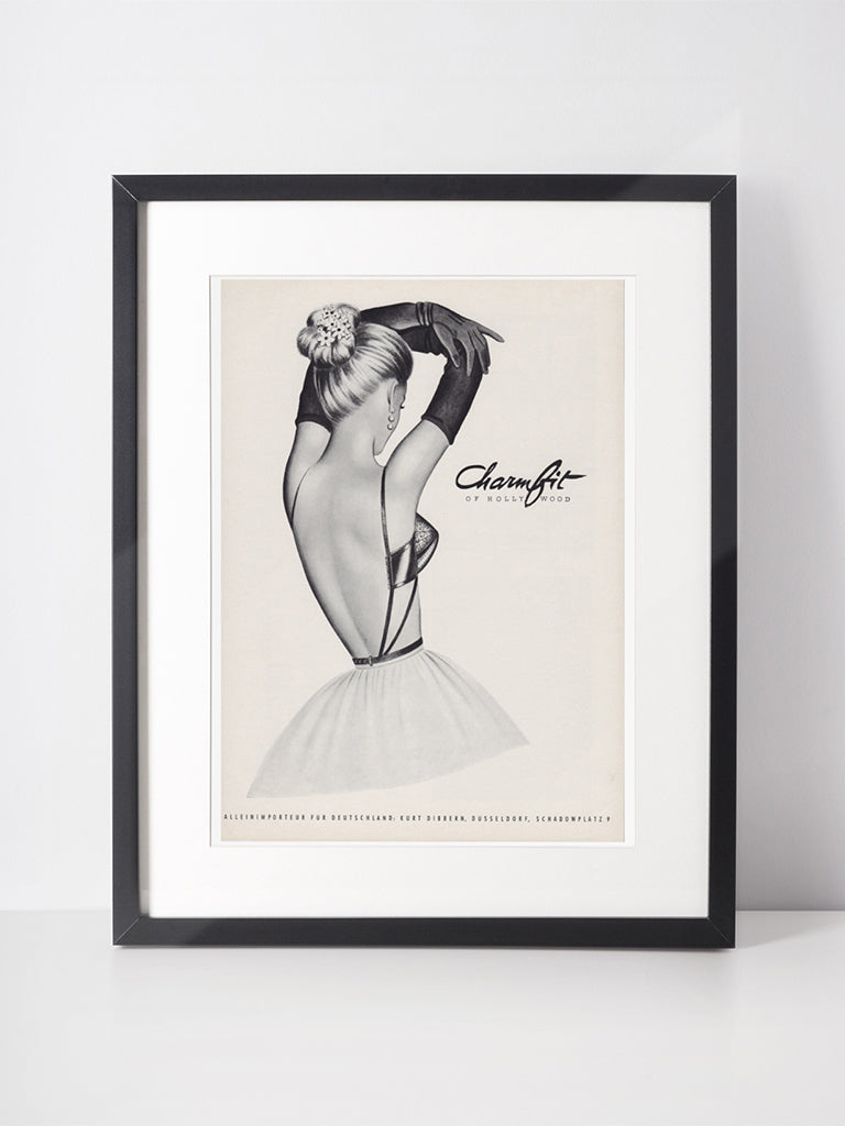 CHARMFIT OF HOLLYWOOD 1960 Vintage Advertisement 1960s Lingerie Print Ad