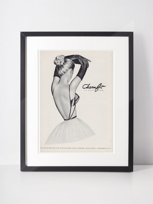 CHARMFIT OF HOLLYWOOD 1960 Vintage Advertisement 1960s Lingerie Print Ad